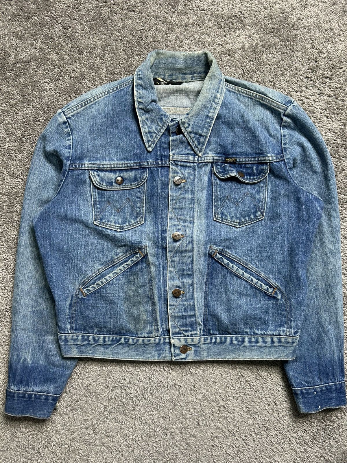 Vintage Vintage 70s/80s Maverick Denim Jacket USA Faded Distressed Size US M / EU 48-50 / 2 - 1 Thumbnail