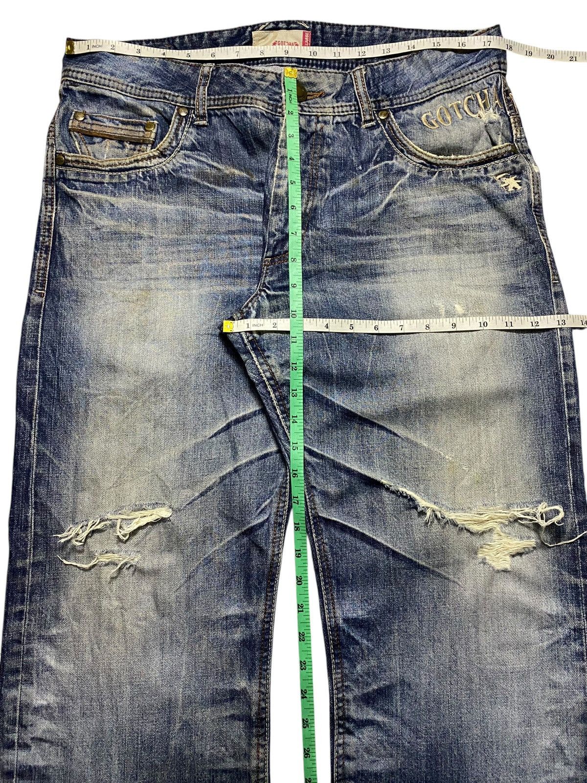 Gotcha Vintage Gotcha Remember your Roots Embroidered Baggy Jeans Size US 35 - 20 Thumbnail