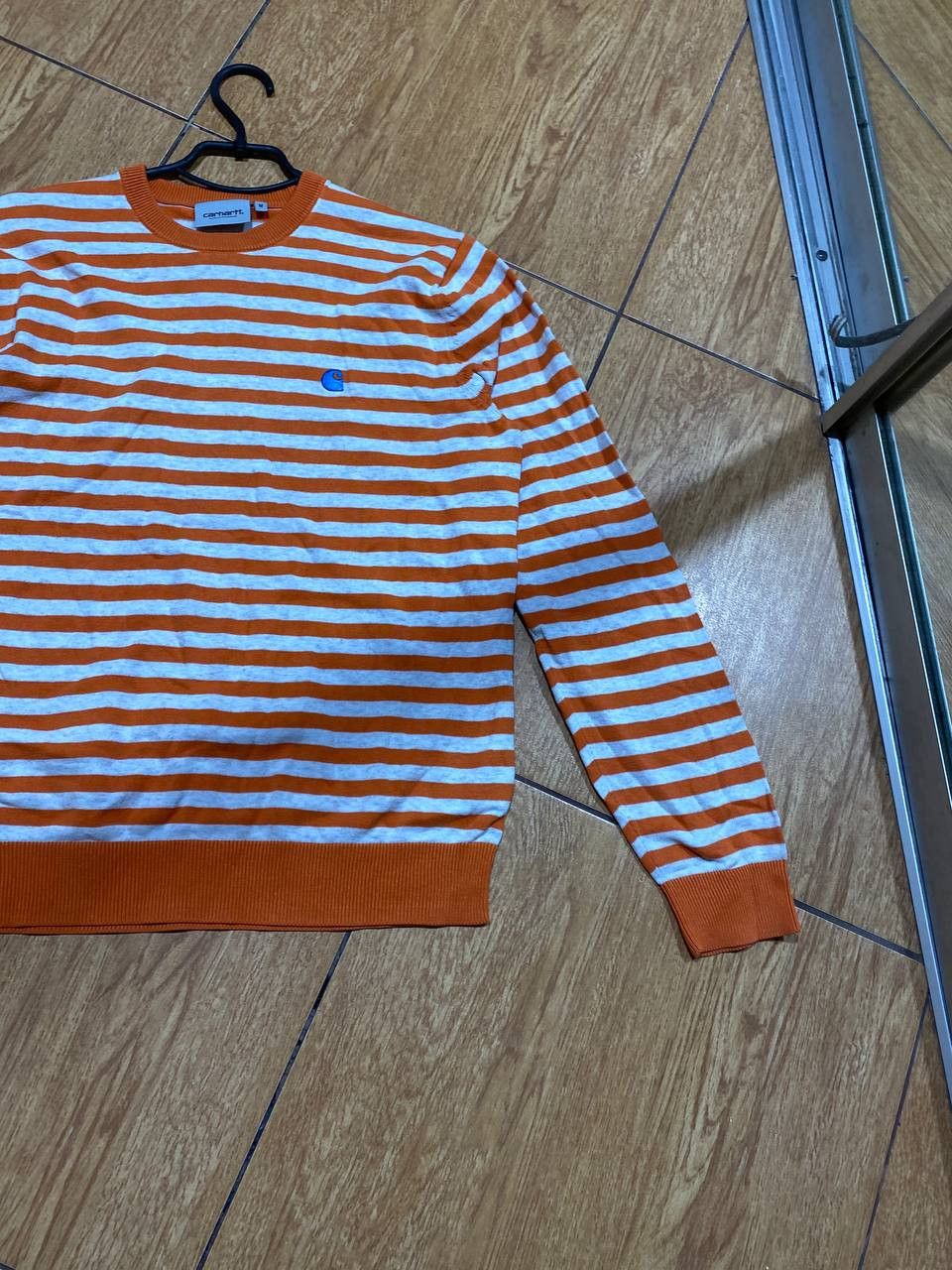 Carhartt striped Long Sleeve Carhartt logo Vintage Y2K streetwear Size US M / EU 48-50 / 2 - 8 Thumbnail