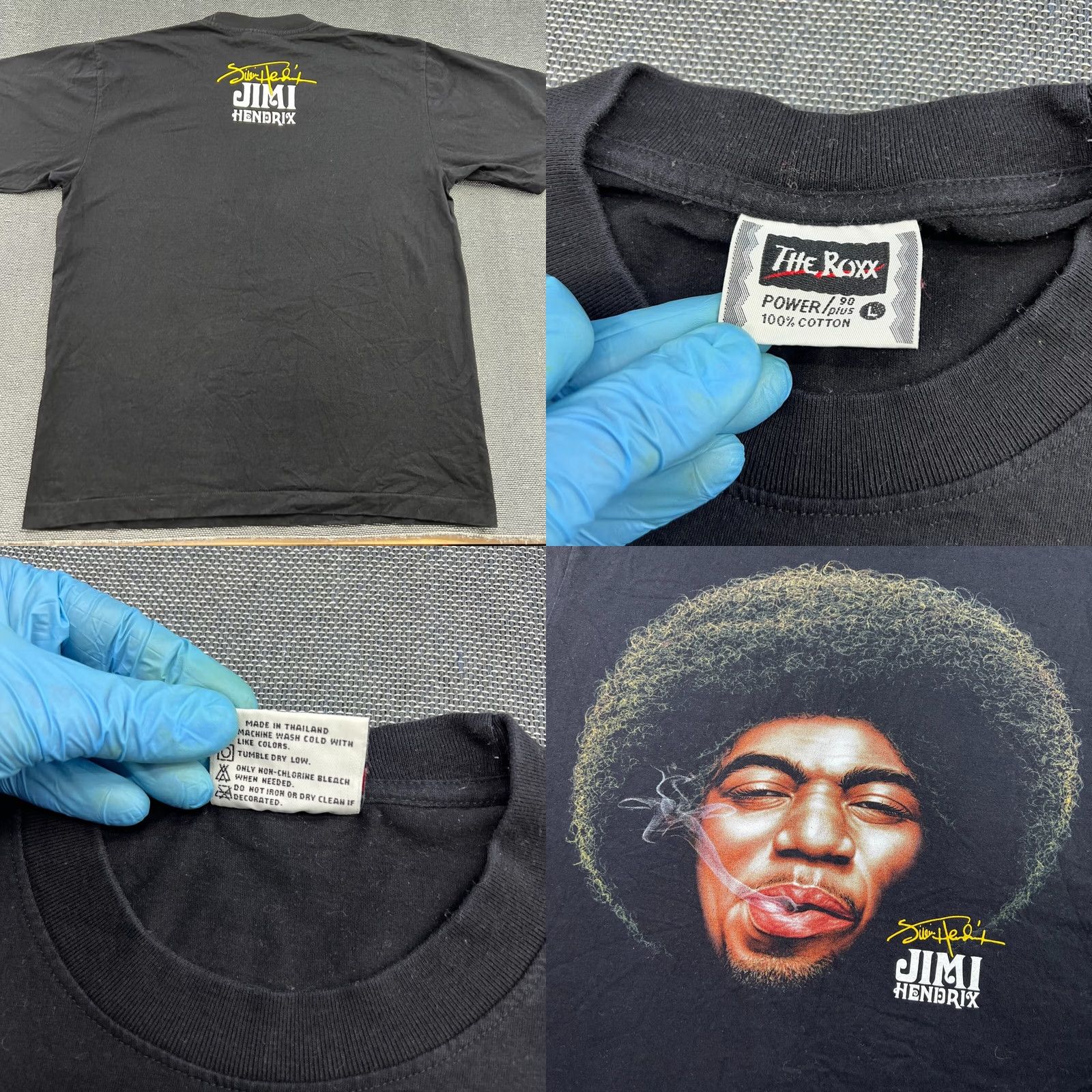 Vintage VINTAGE Jimi Hendrix The Roxx Shirt Large Tee Rock Jazz Music Mens Size US L / EU 52-54 / 3 - 8 Thumbnail
