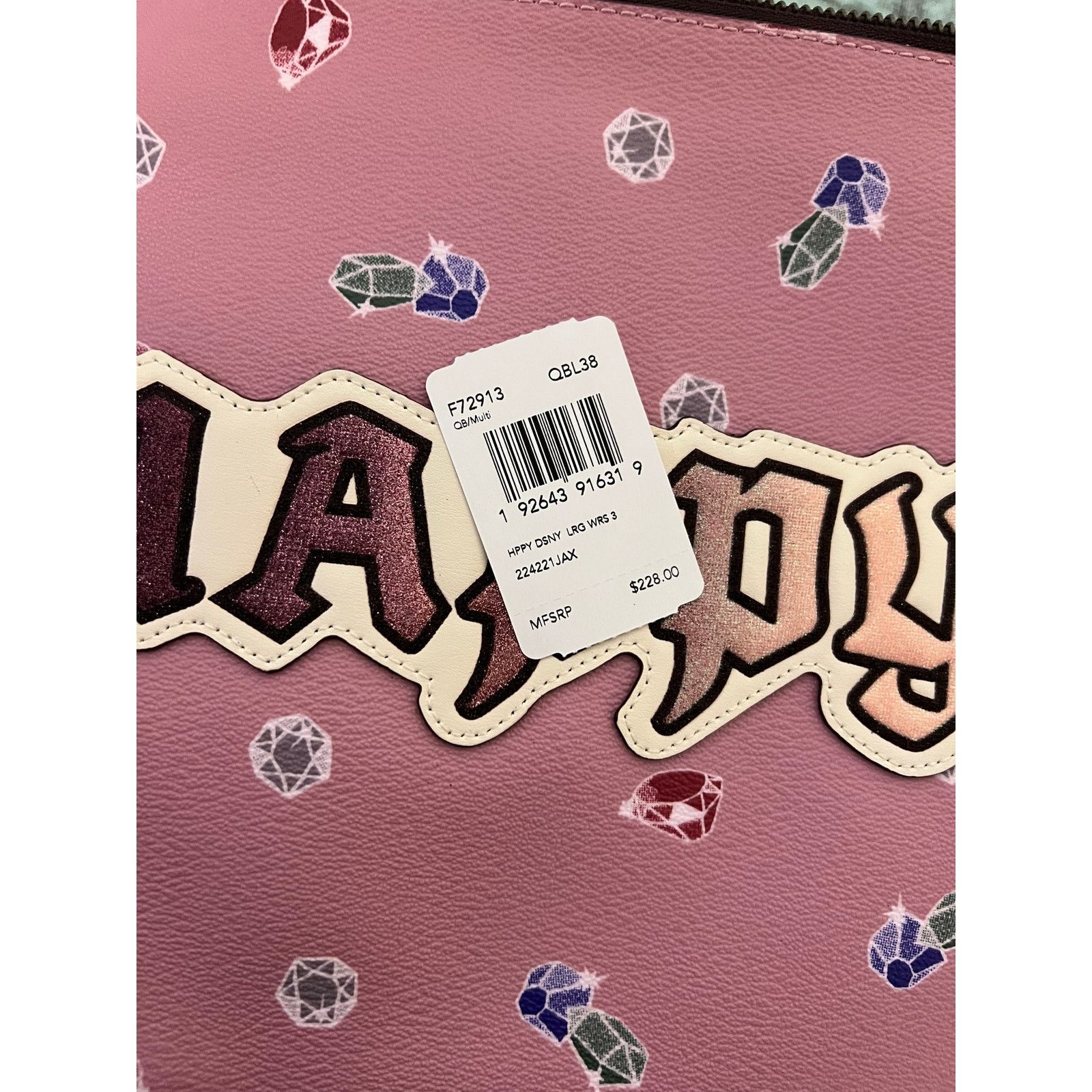 Coach Coach F72913 Disney X Coach Large Wristlet Pink Multi Size ONE SIZE - 6 Thumbnail