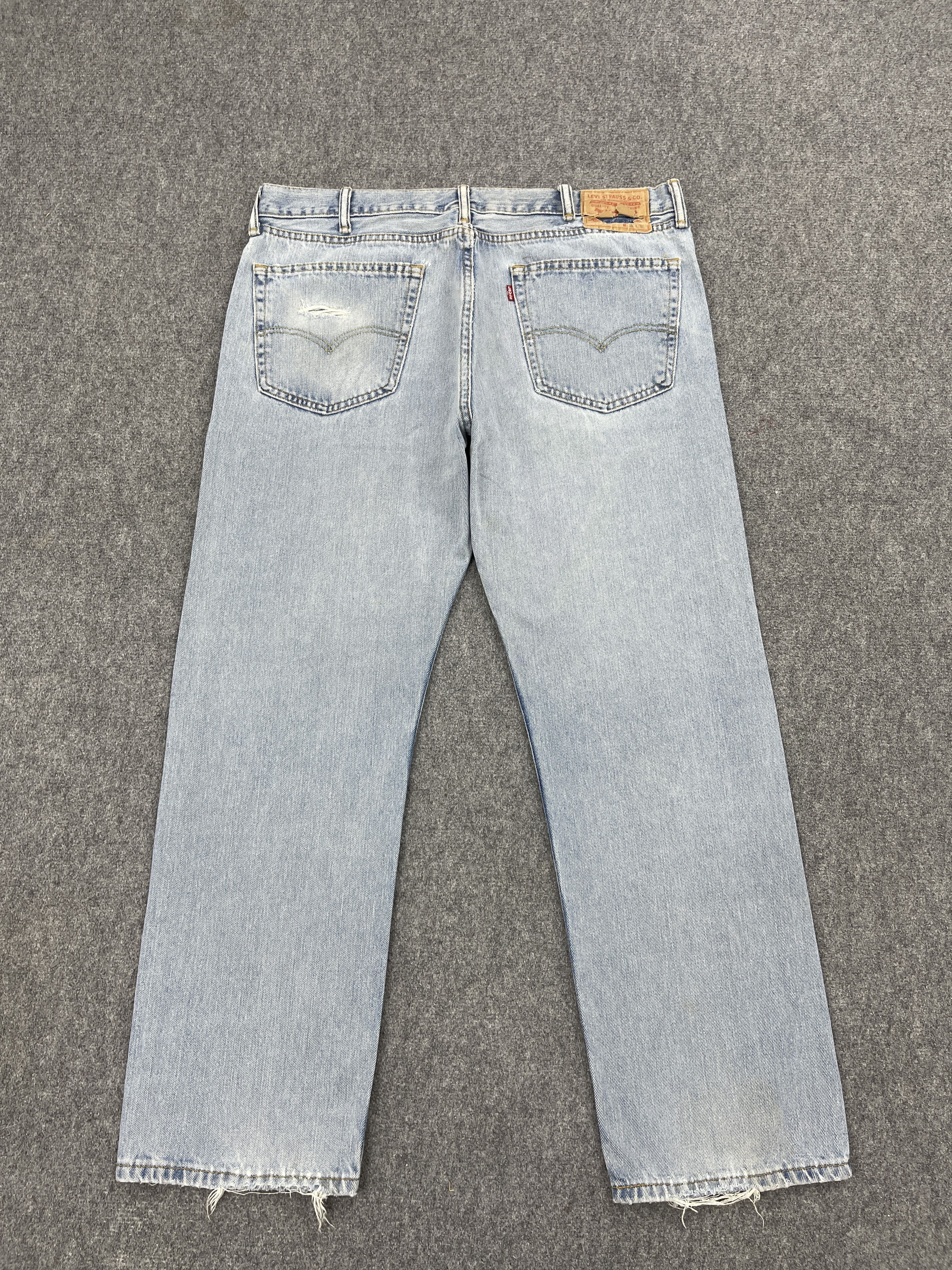 Levi's Vintage Light Washed Levis 505 Denim DP2513 Size US 36 / EU 52 - 3 Thumbnail