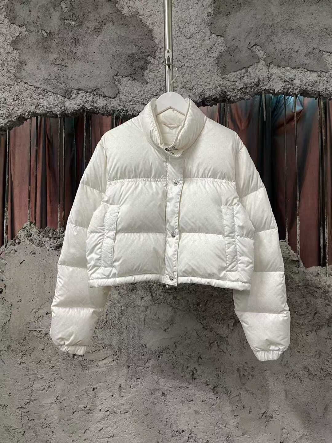 Chrome Hearts white patterned puffer jacket from chrome hearts Size S / US 4 / IT 40 - 1 Thumbnail