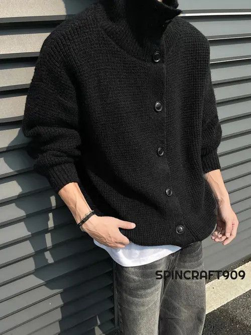 VIBE Turtle Neck Button Cardigan Sweater Size US M / EU 48-50 / 2 - 2 Thumbnail