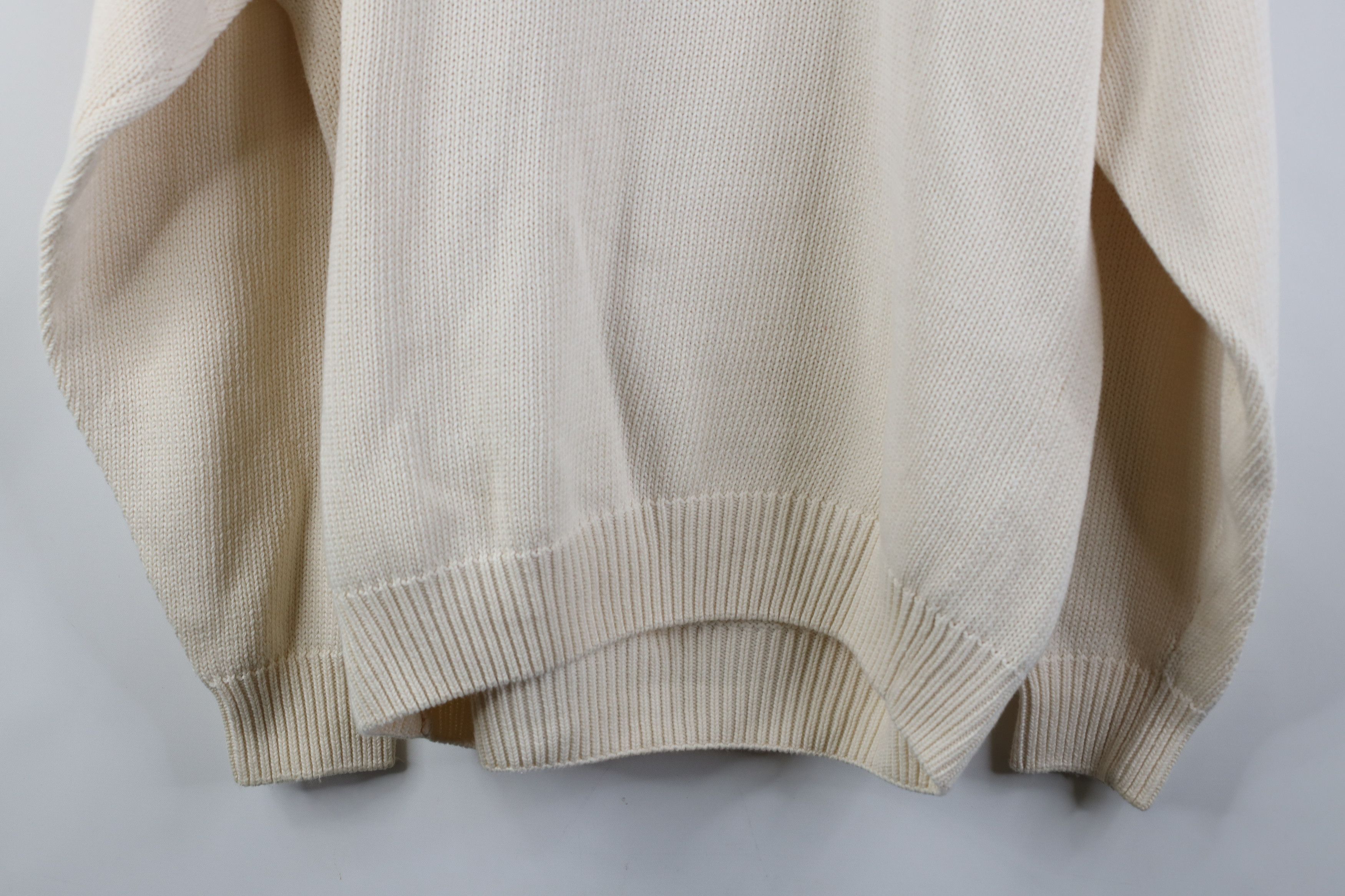 Vintage Vintage 90s Streetwear Block Cotton Knit Crewneck Sweater Size US L / EU 52-54 / 3 - 13 Thumbnail