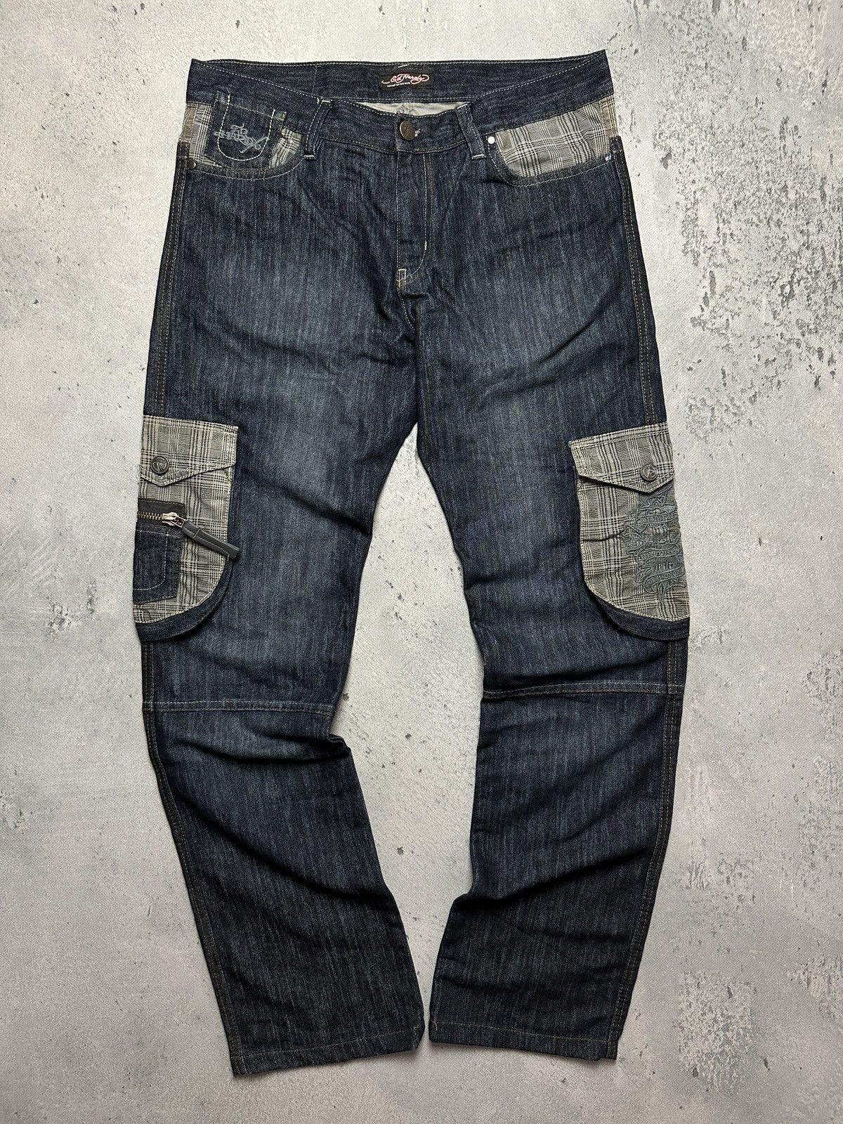 Ed Hardy Ed Hardy y2k Jeans Distressed Baggy Denim Washed Jeans 90s Size US 36 / EU 52 - 2 Thumbnail