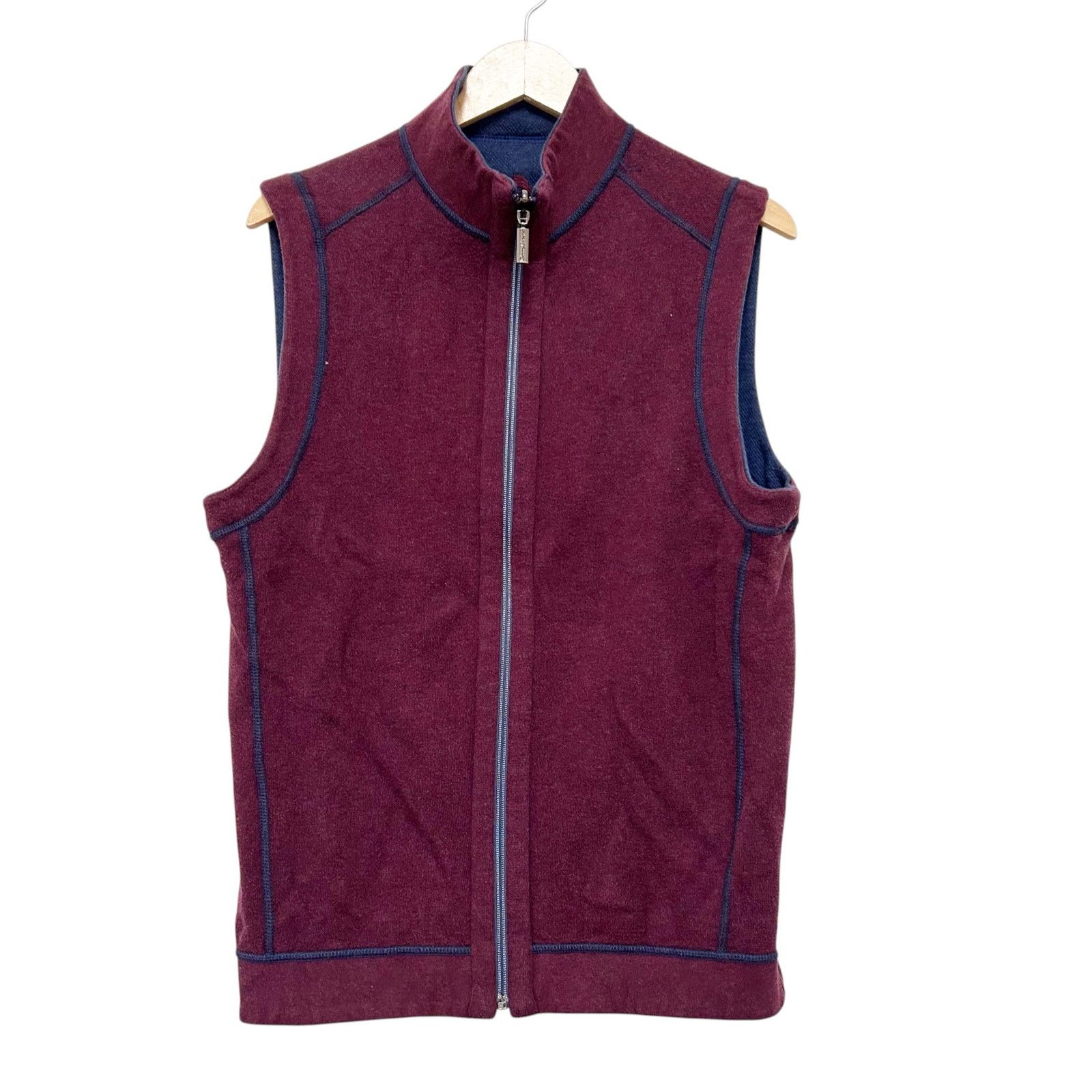 Tommy Bahama Tommy Bahama Blue Maroon Reversible Vest Sz S Size US S / EU 44-46 / 1 - 5 Thumbnail