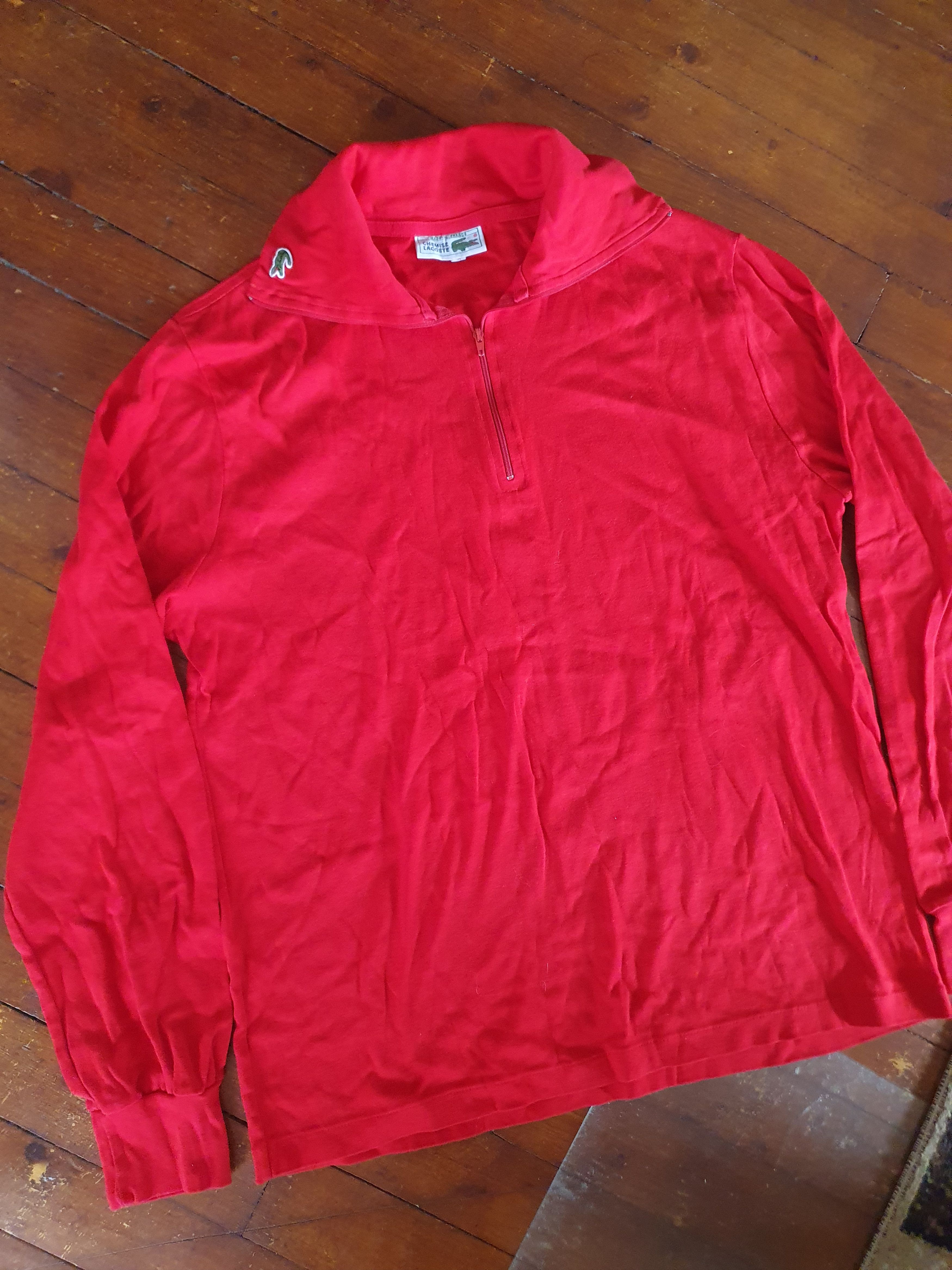 Lacoste Lacoste Chemise Vtg 1/4 zip Long Sleeve polo sz S Size US S / EU 44-46 / 1 - 4 Thumbnail