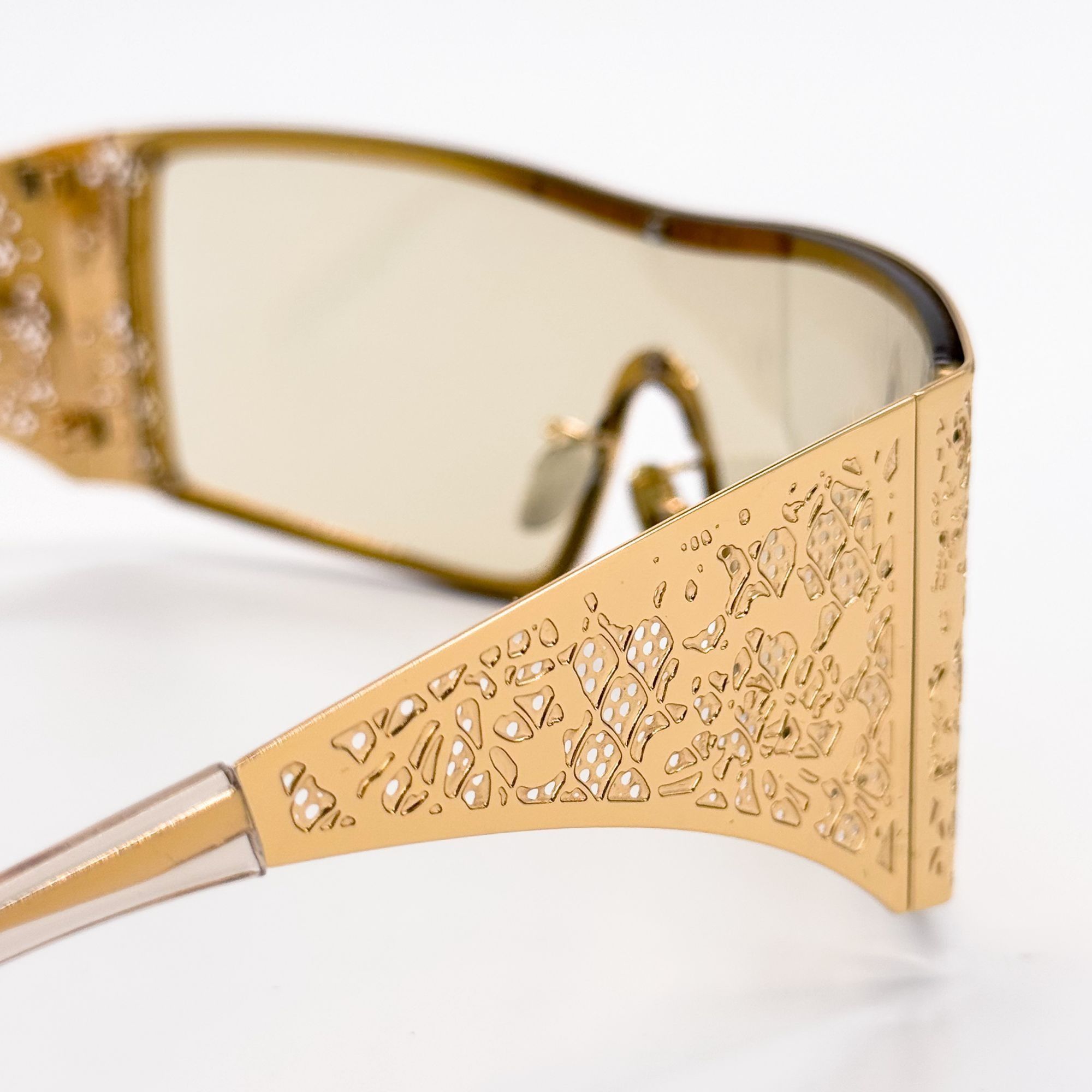 Dolce & Gabbana NEW DG2317 02/71 DOLCE&GABBANA GOLD SHIELD WOMEN SUNGLASSES Size ONE SIZE - 8 Thumbnail