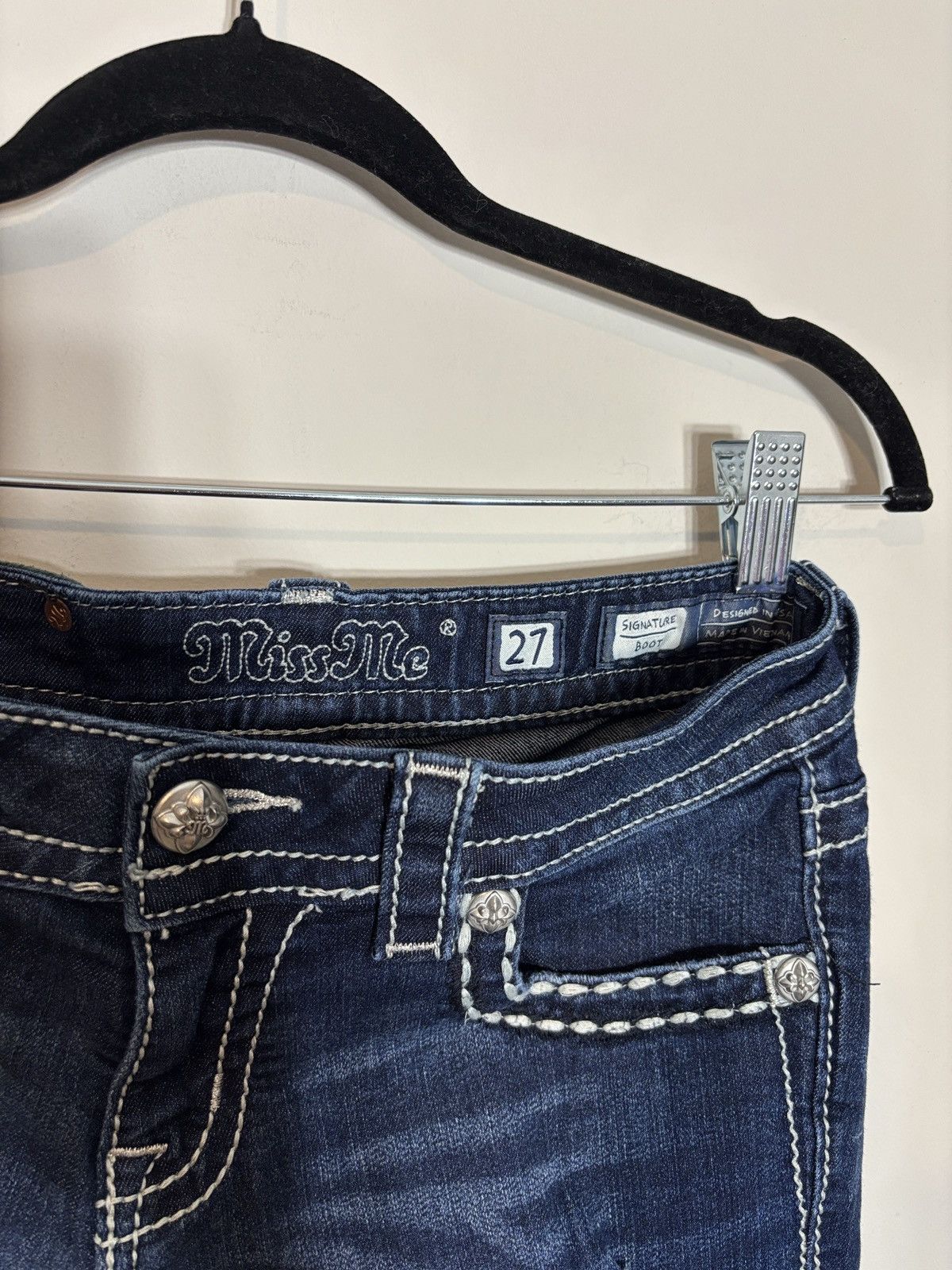 Miss Me Miss Me Signature Boot Cut Jeans Size 27 Flare Size 29" - 3 Thumbnail