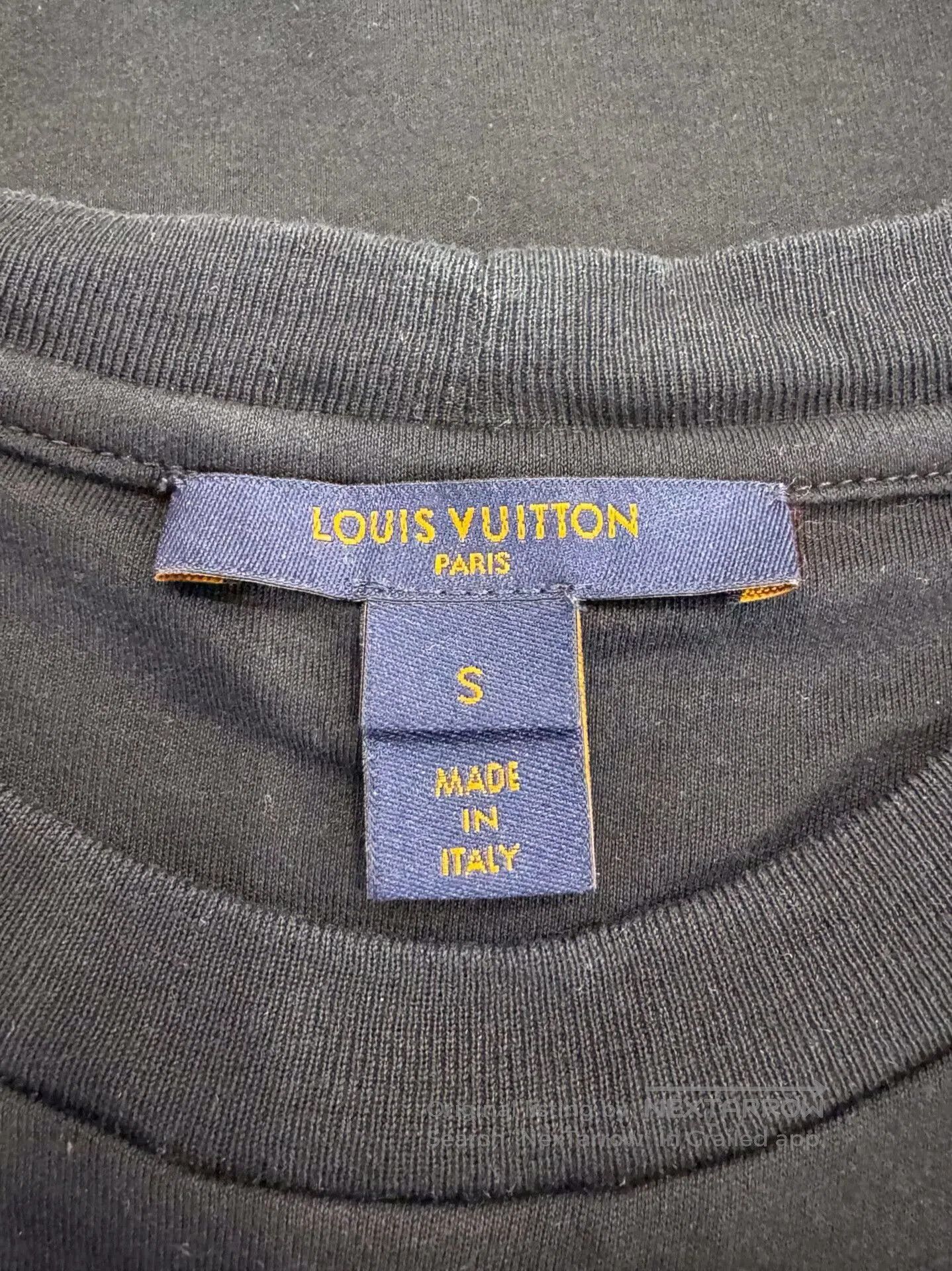 Louis Vuitton Louis Vuitton Black White Logo Short Sleeve Tee. Size S / US 4 / IT 40 - 5 Thumbnail
