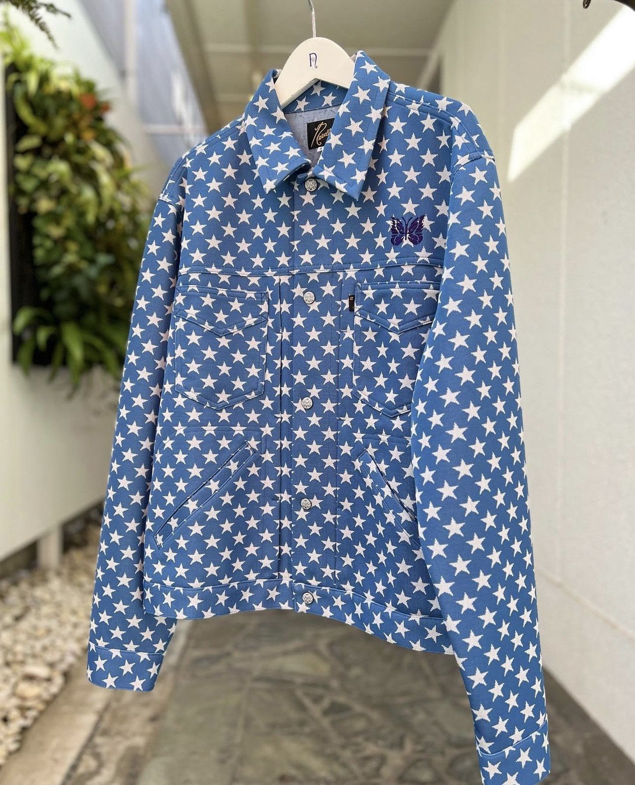 Needles !DS! SS23 Needles Butterfly Logo Penny Jean Star Jacket Size US L / EU 52-54 / 3 - 8 Thumbnail