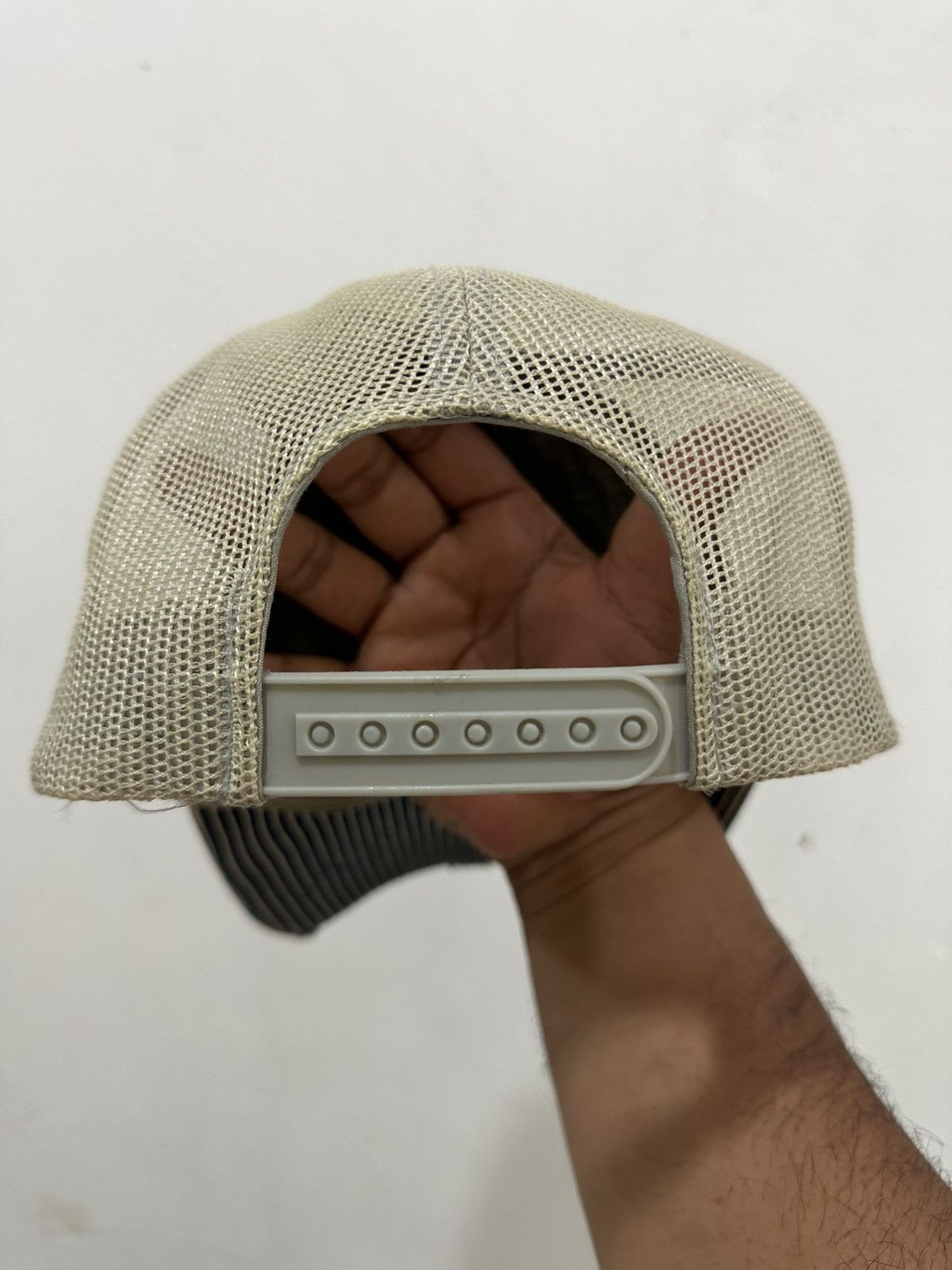 Wrangler VTG Wrangler Americano Distress Denim Trucker Hat Size ONE SIZE - 5 Thumbnail