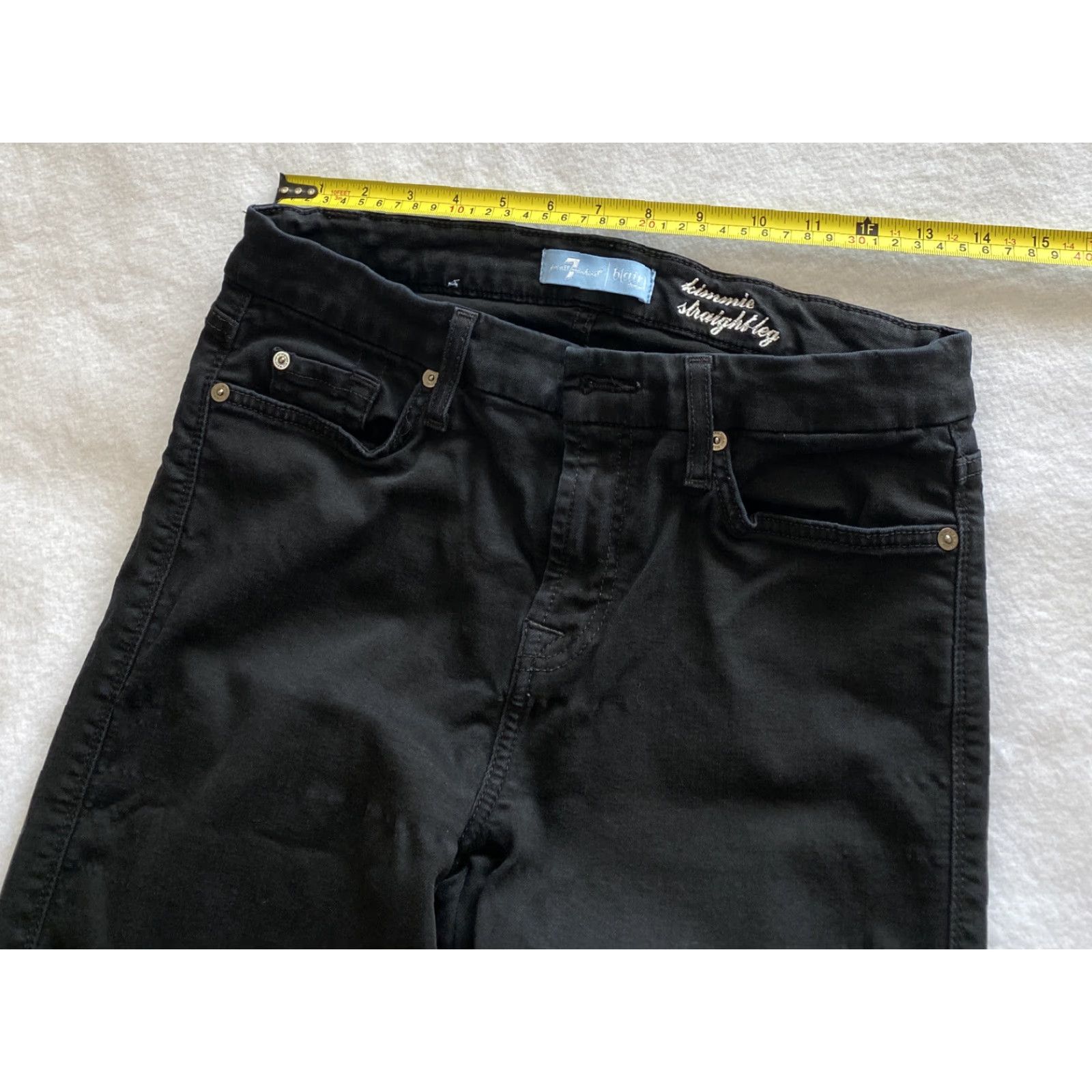 7 For All Mankind 7 For All Mankind Jeans Women 29 Jeans Black Skinny Stretch Ankle 29x29 Skinny Womens Size 29" - 5 Thumbnail