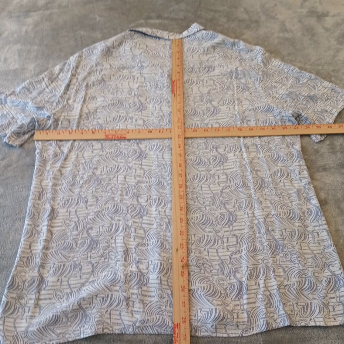 Johnston & Murphy Johnston & Murphy Shirt Mens L Blue Geometric Flamingos Button Up Rayon Shirt Men Blue Geometric Flamingos Button-Up Rayon Regular Fit Vintage? No. Size US L / EU 52-54 / 3 - 6 Thumbnail