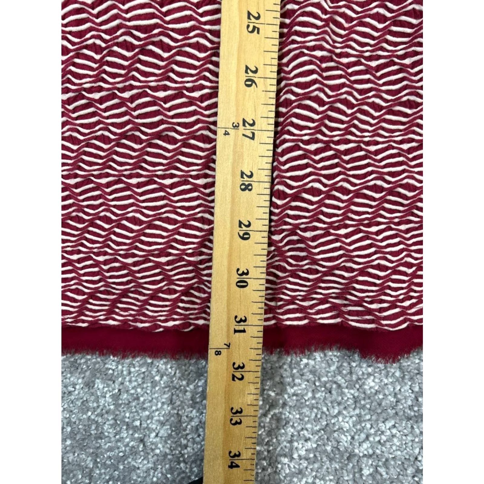 Vintage Maeve Dress Womens XS Red Knit Blouson Short Sleeve Striped A-Line Casual Size XS / US 0-2 / IT 36-38 - 8 Thumbnail