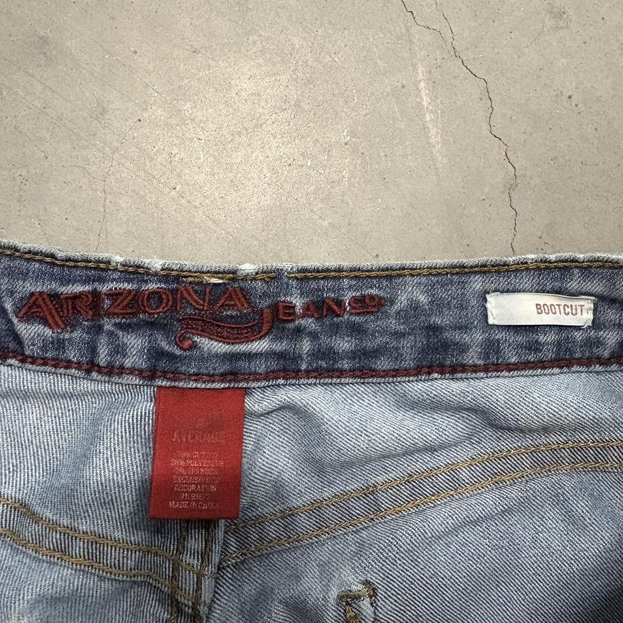 Vintage Crazy Vintage Y2K/2000s Flared Distressed Bootcut Medium Blue Wash Denim Jeans! Size US 32 / EU 48 - 6 Thumbnail