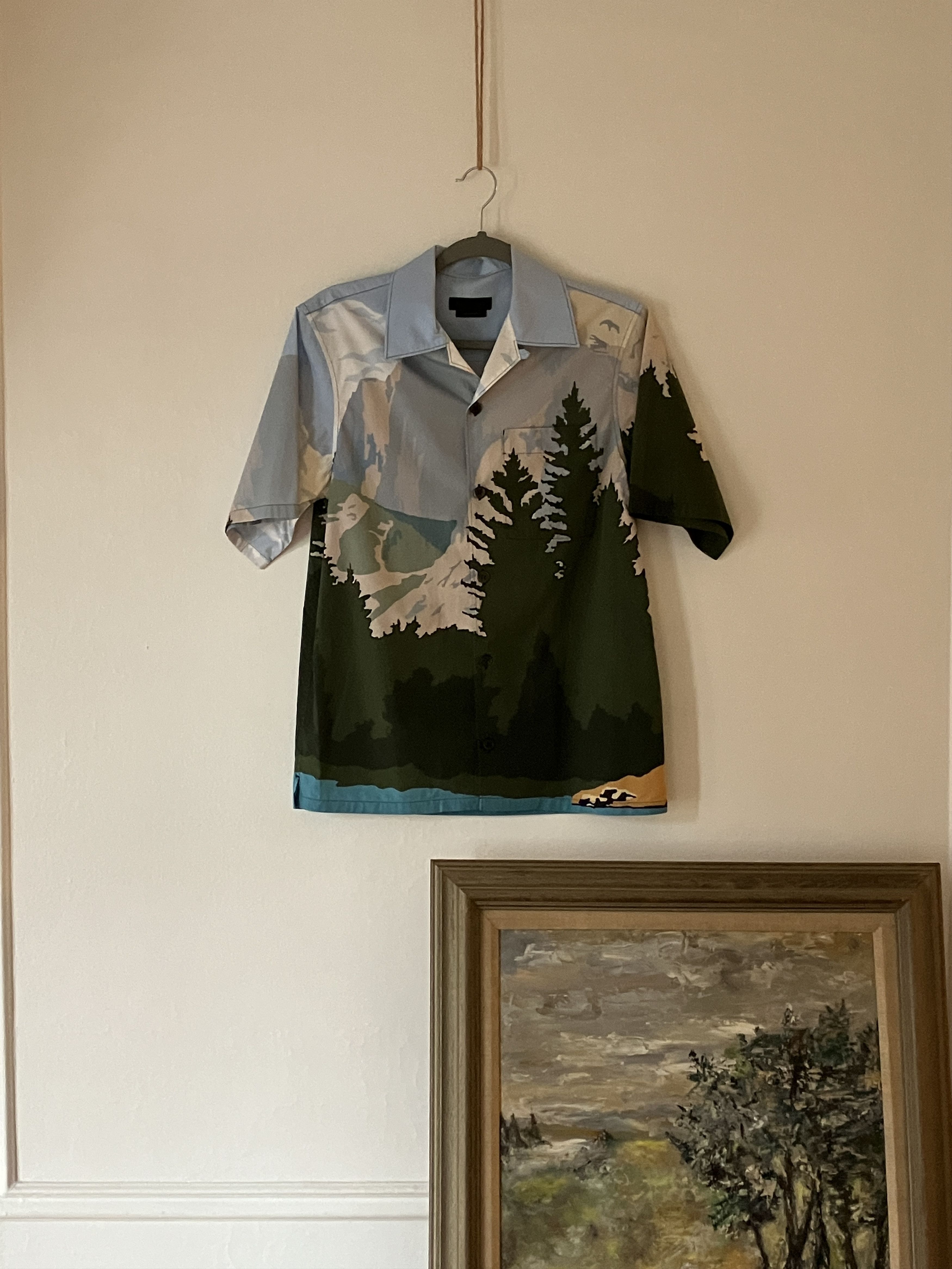 Prada Prada 2017 Spring/Summer Mountain Landscape Shirt Size US S / EU 44-46 / 1 - 1 Thumbnail