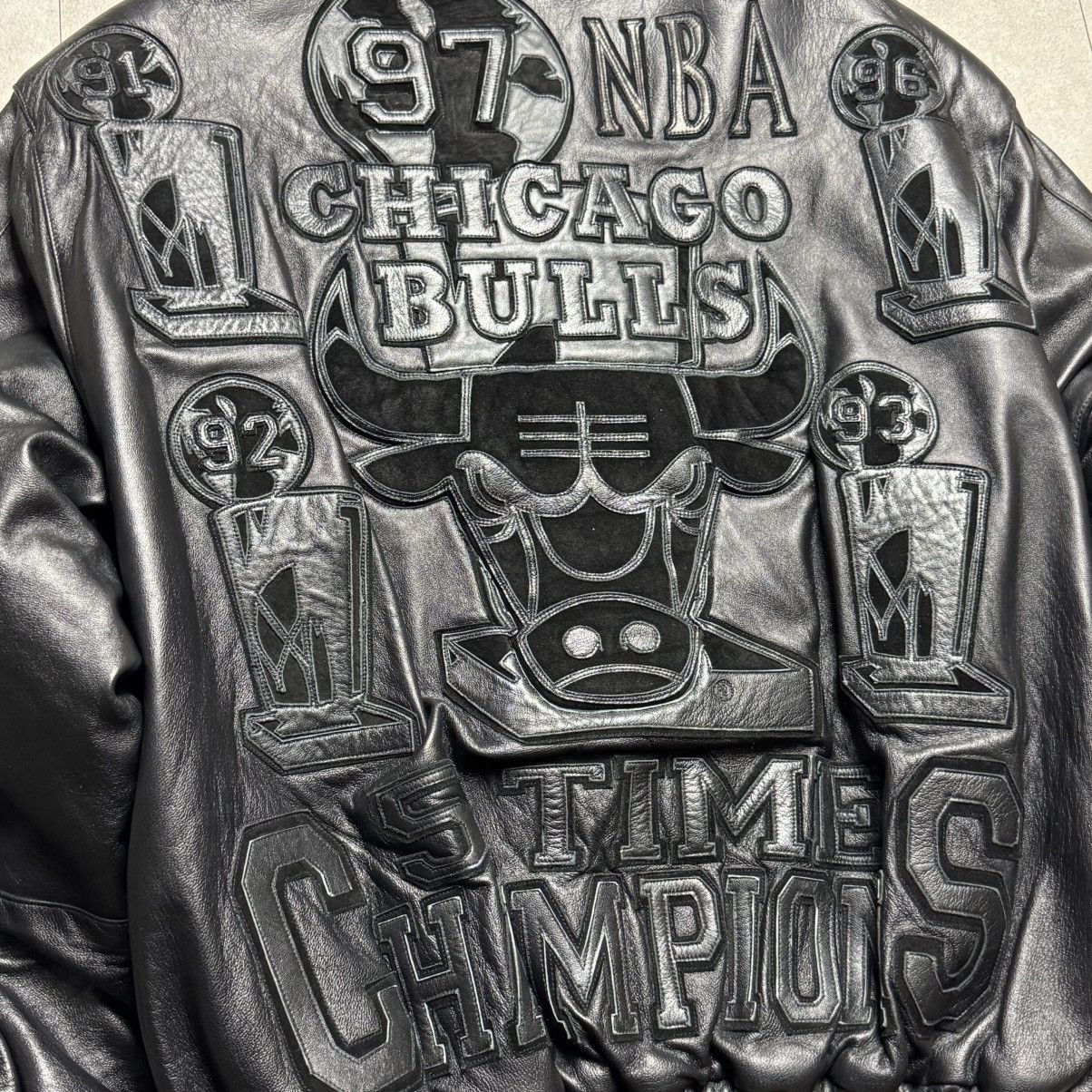 Jeff Hamilton Jeff Hamilton NBA Bulls 5 Time Champions Leather Jacket Size US M / EU 48-50 / 2 - 7 Thumbnail