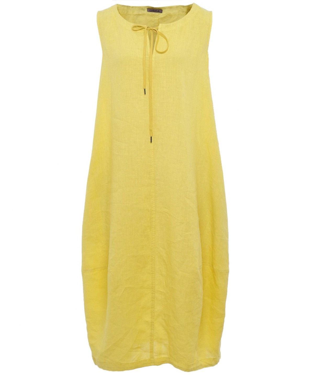 Designer OSKA Linen Yellow Designer Dress Size 2 Size M / US 6-8 / IT 42-44 - 1 Thumbnail