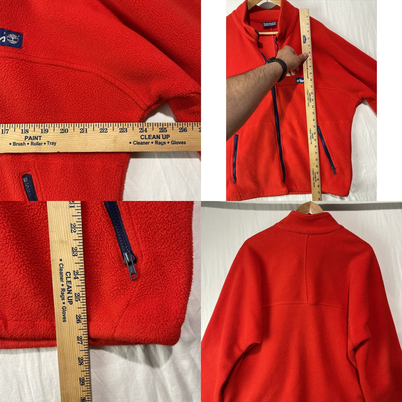 Timberland VINTAGE Timberland Jacket Mens Medium Red Atlantis Polar Fleece Made In USA Size US M / EU 48-50 / 2 - 9 Thumbnail