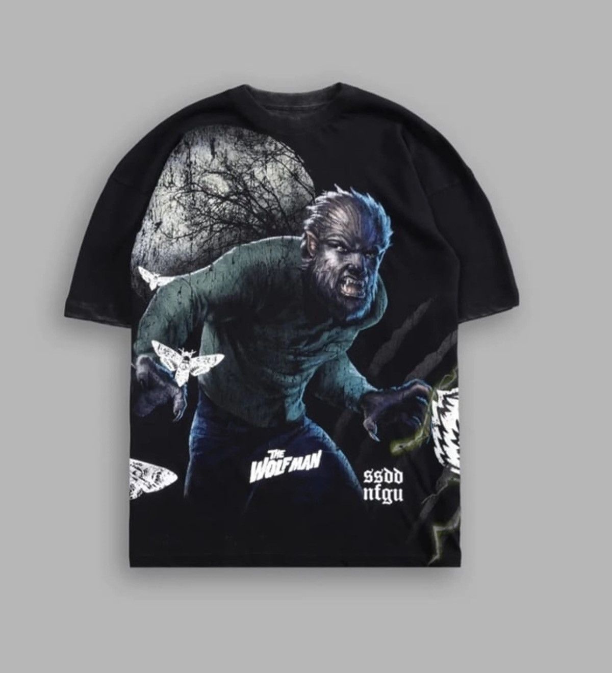 Darc Sport OHANA FOREVER OVERSIZED (DRY WOLF) RAGLAN TEE IN BLACK