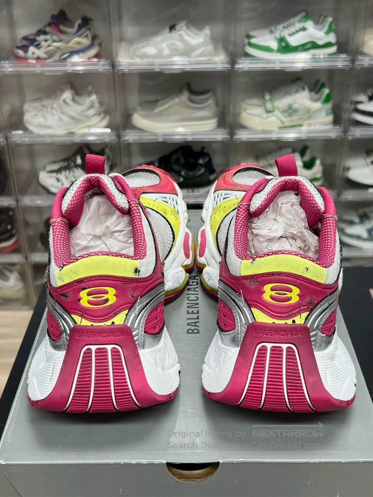 Balenciaga balenciaga stapler sneakers red and white. Size US 10 / EU 43 - 7 Thumbnail