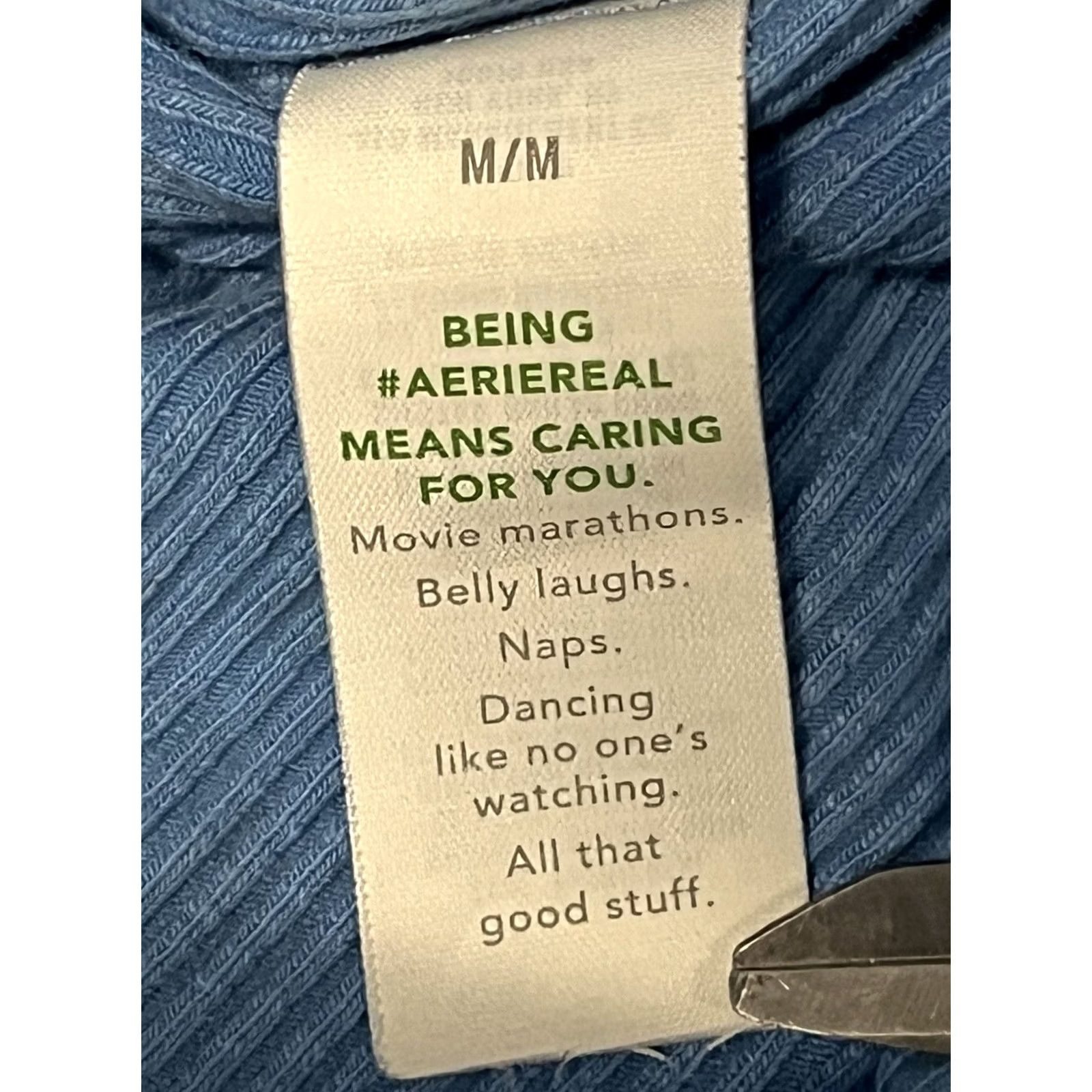 Vintage Aerie Tank Top Cropped Light Blue Women's Medium Yoga Activewear Sleeveless Performance Shirt Size M / US 6-8 / IT 42-44 - 7 Thumbnail