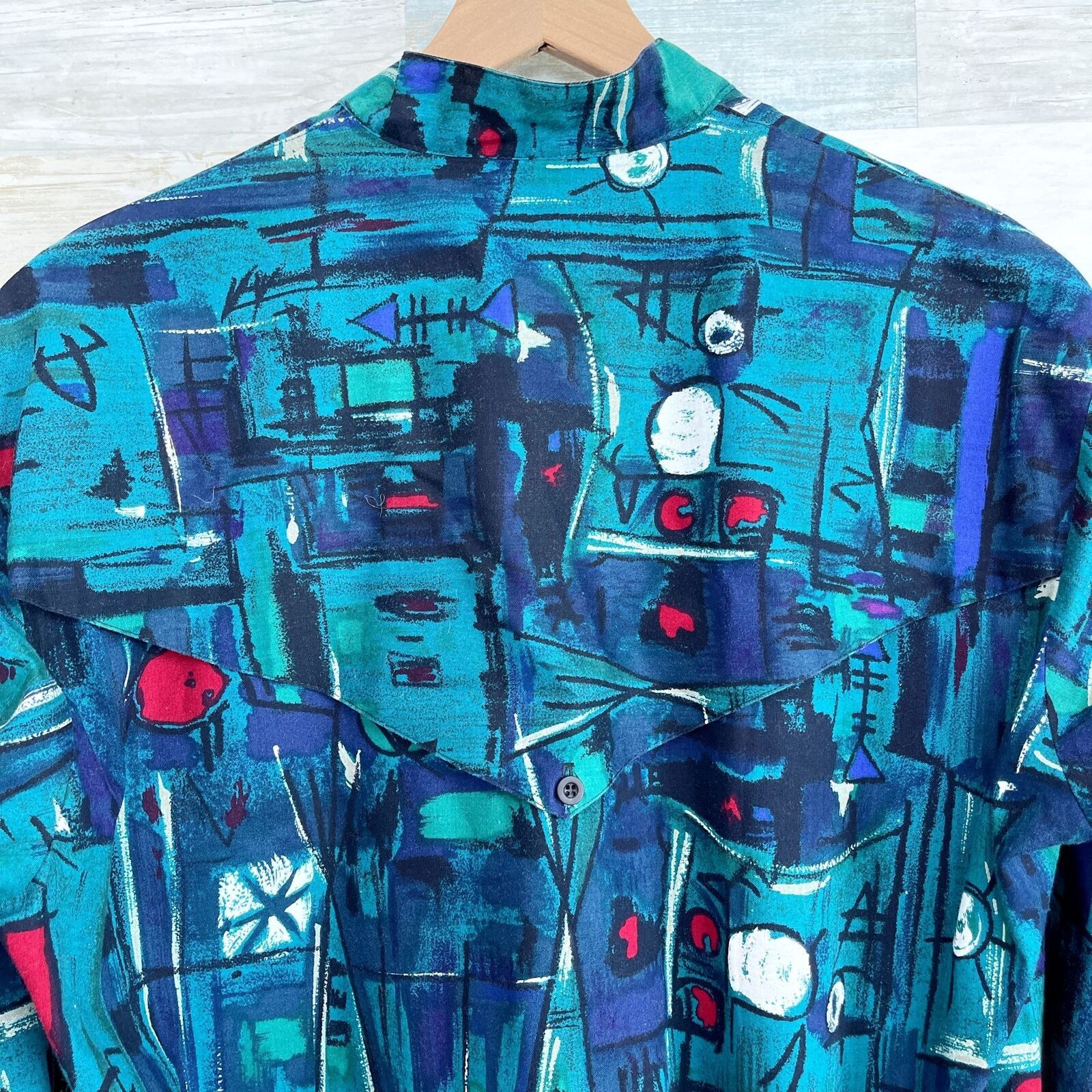 Roper Roper Vintage Western Rodeo Shirt Blue 90s Cowboy Mens Large Size US L / EU 52-54 / 3 - 4 Thumbnail