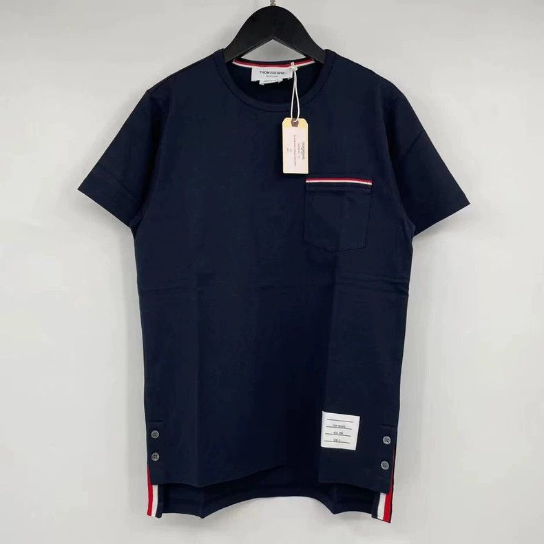 Thom Browne Thom browne Dark blue pocket striped short sleeves 2503-Nex Size US XS / EU 42 / 0 - 1 Thumbnail
