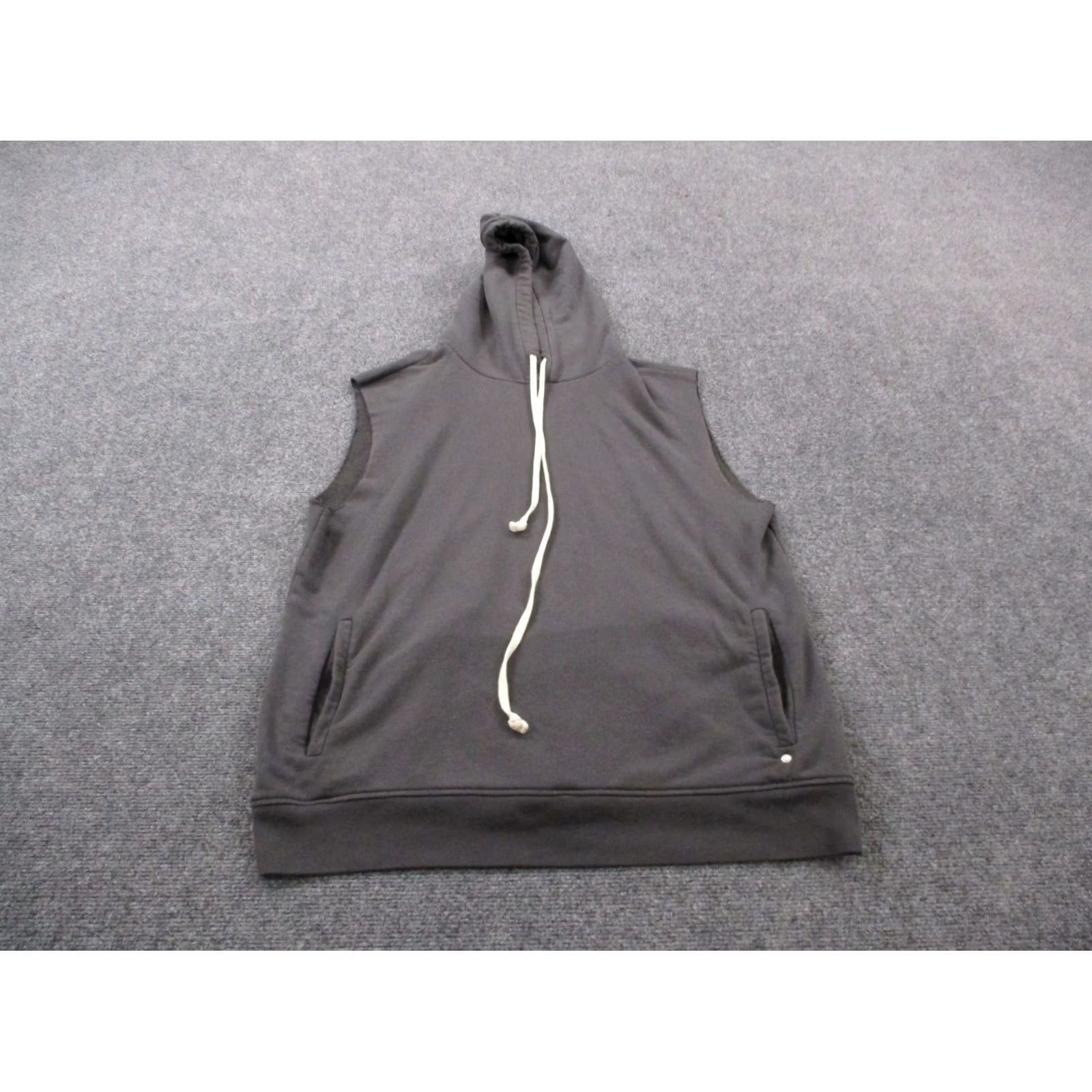 Allsaints AllSaints Hoodie Men M Gray Pullover Lightweight Logo Casual Knit Sleeveless V-Neck Modern Fit Size US M / EU 48-50 / 2 - 2 Thumbnail
