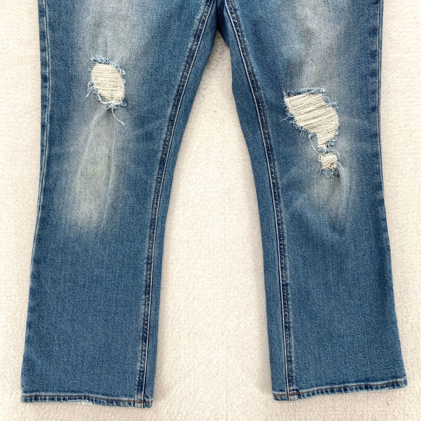 J.Crew J.CREW Jeans Women's 26 Billie Demi Boot Crop Medium Wash Blue Stretch Denim Size 26" / US 2 / IT 38 - 3 Thumbnail