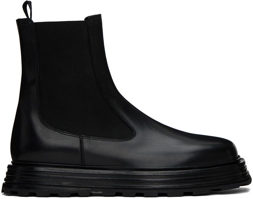 Jil Sander o1y1124 Ankle Boots in Black Size US 9 / EU 42 - 4 Thumbnail