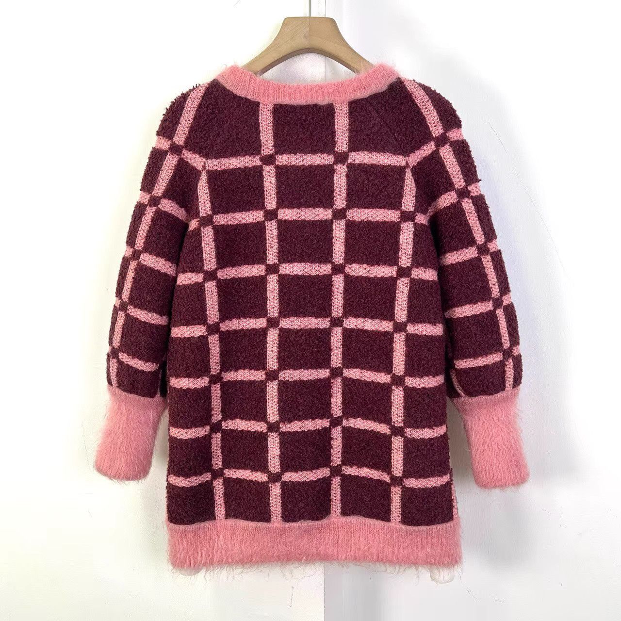 Chanel Chanel Plaid Mohair Knit Sweater K12 Size XS / US 0-2 / IT 36-38 - 2 Thumbnail