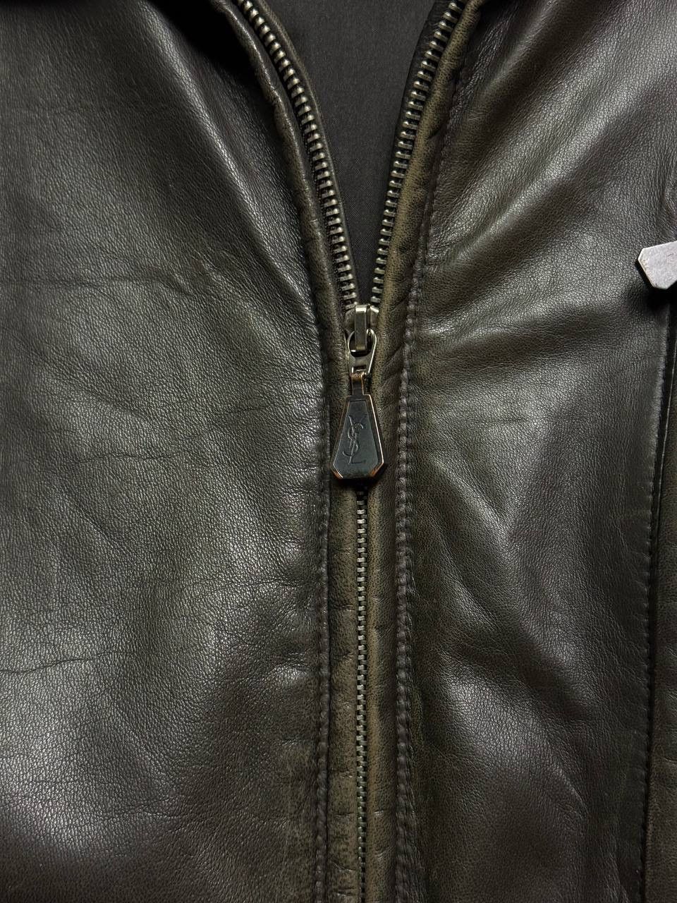 Yves Saint Laurent Vintage Rare Yves Saint Laurent Leather Jacket 90s Size US L / EU 52-54 / 3 - 5 Thumbnail