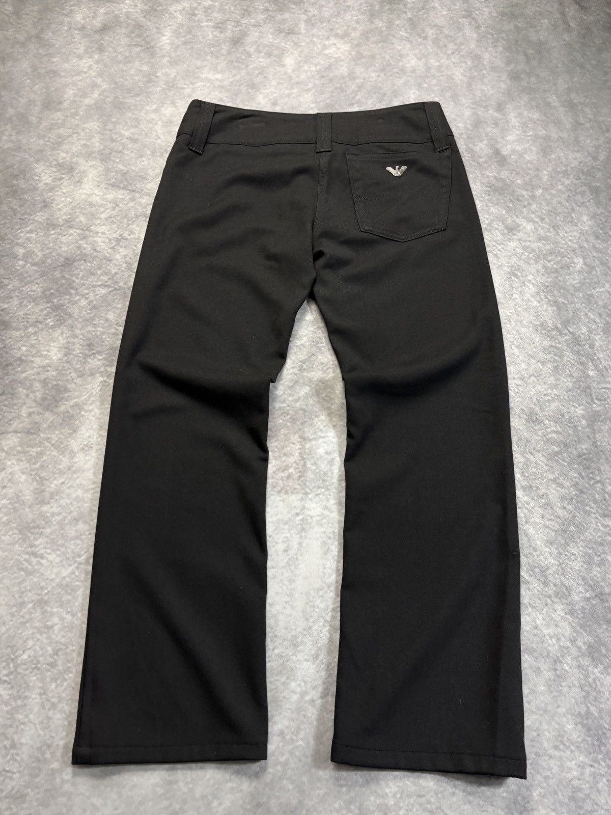 Armani × Giorgio Armani × Vintage Vintage Armani Jeans Black Trousers 2000s Italy Capo Campion Size 29" - 12 Thumbnail