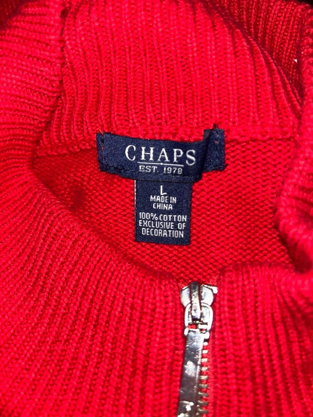 Chaps Chaps Sweater Vest Women`s Red Silver Button Size Large Size L / US 10 / IT 46 - 4 Thumbnail