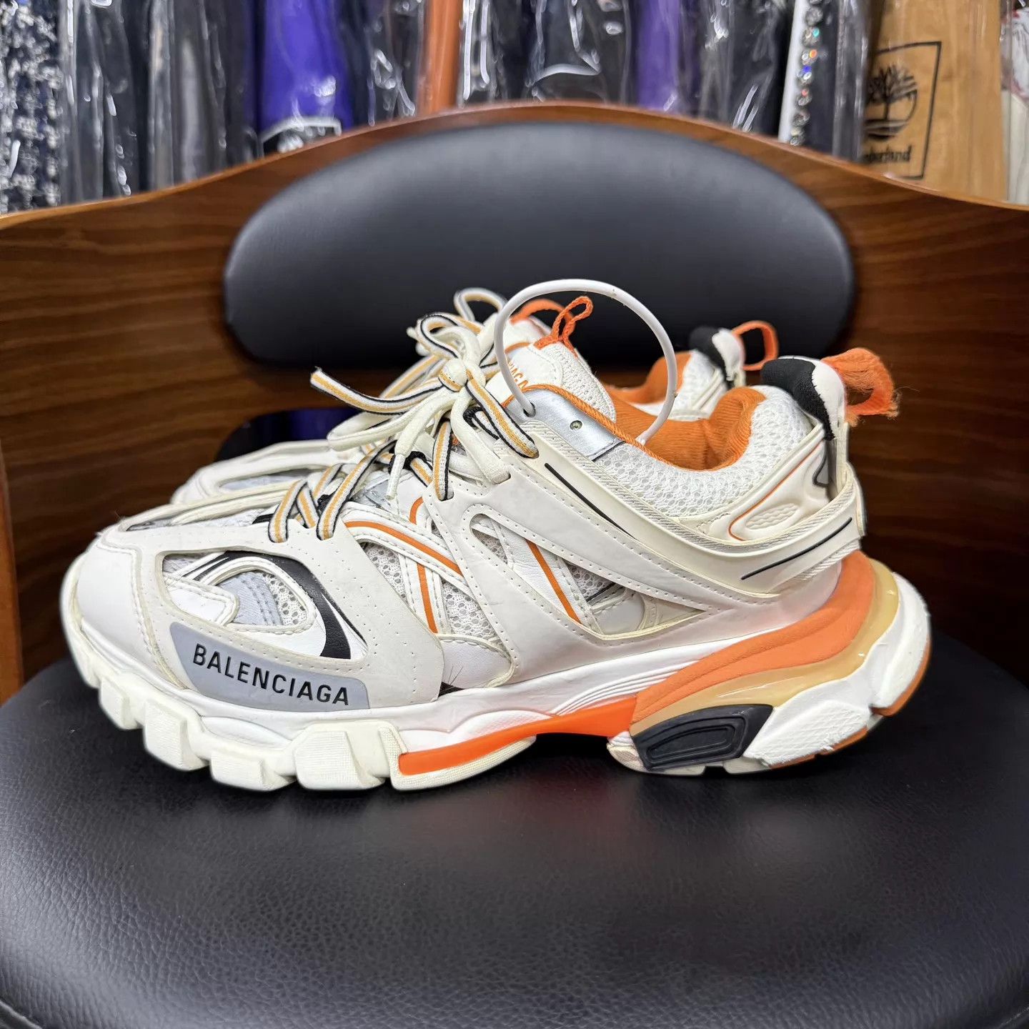 Balenciaga Balenciaga Track White/Orange 37 Excellent Condition Size US 6.5 / IT 36.5 - 5 Thumbnail