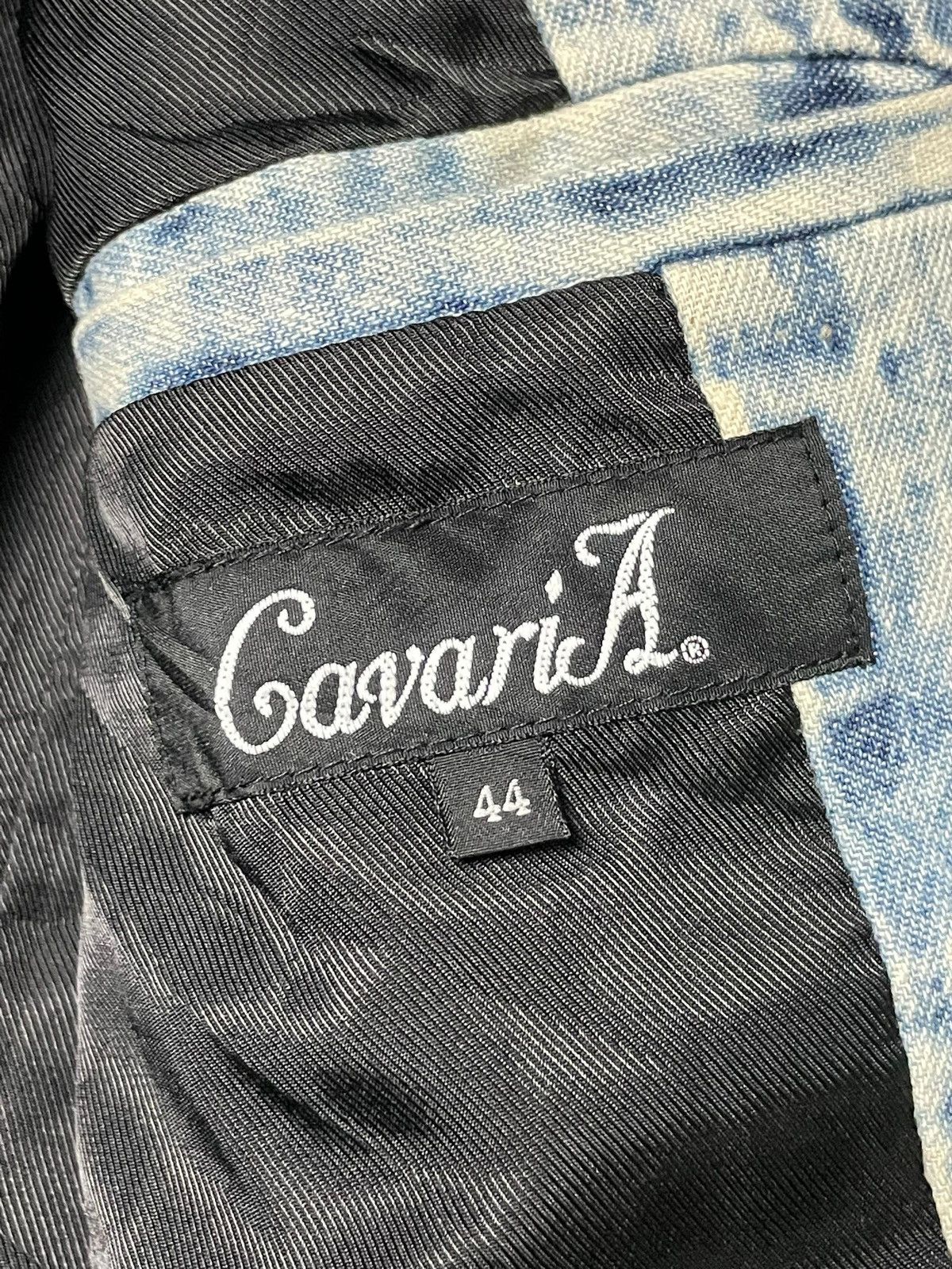 Japanese Brand Cavaria Distressed Denim Jacket (3) Size US XXS / EU 40 - 16 Thumbnail