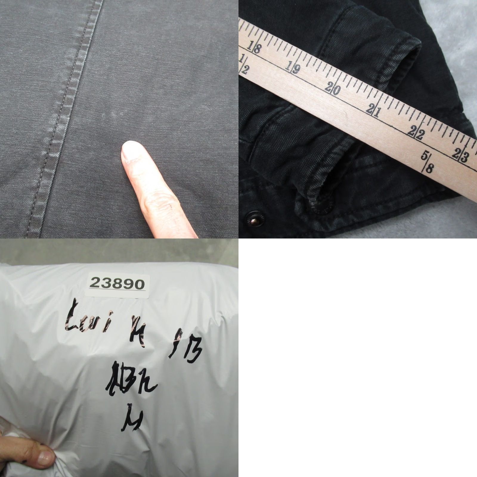 Levi's Levis Jacket Mens Medium Black Quilted Lined Full Zip Rugged Insulated Work Size US M / EU 48-50 / 2 - 9 Thumbnail