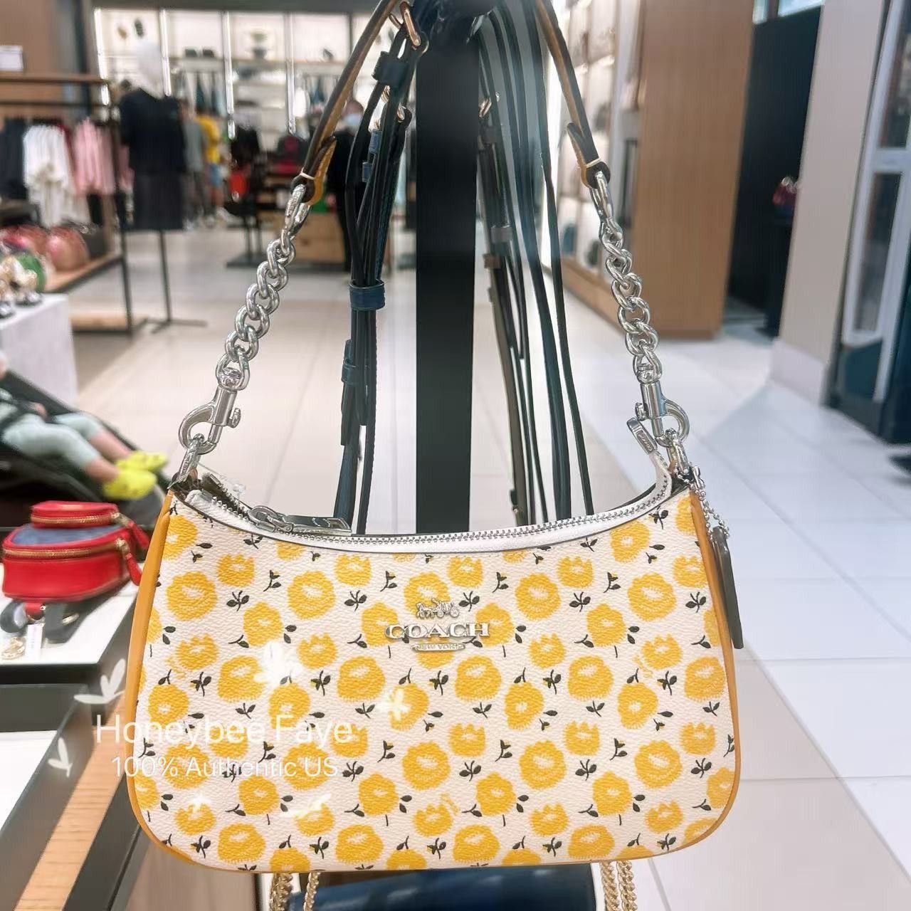 Coach Teri Shoulder Bag With Floral Print CBI49 Size ONE SIZE - 4 Thumbnail
