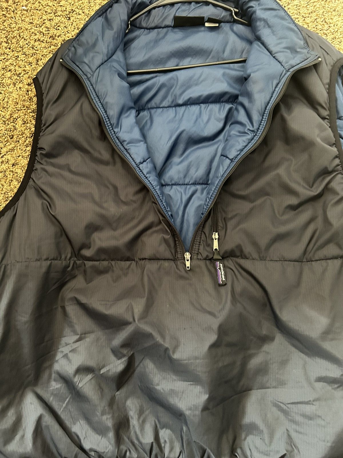 Patagonia Patagonia Puffball 1/2 zip Vest XXL Black / Blue Made in USA Size US XXL / EU 58 / 5 - 3 Thumbnail