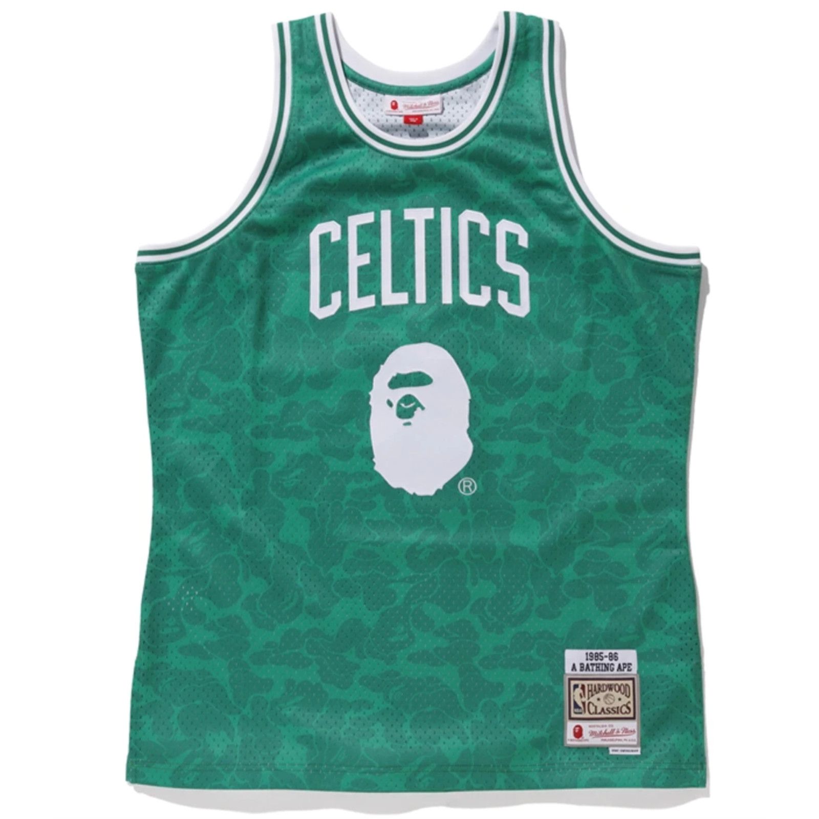 Bape BAPE x Mitchell u0026 Ness Celtics ABC Basketball Jersey | Grailed