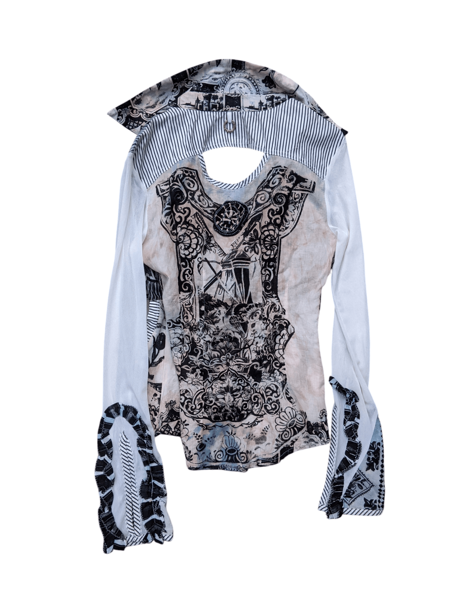 Other Save The Queen! 👑 Mesh Abstract Lolita Blouses Size S / US 4 / IT 40 - 6 Thumbnail