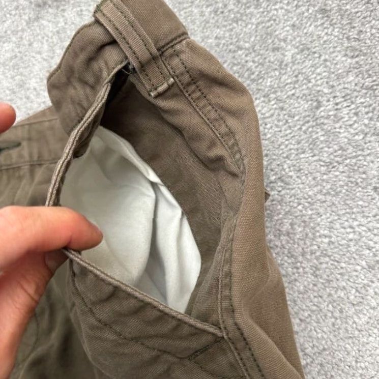 Dockers DOCKERS Pants Adult 42 Brown Canvas Carpenter Workwear 5-Pocket Straight Mens Size US 42 / EU 58 - 5 Thumbnail