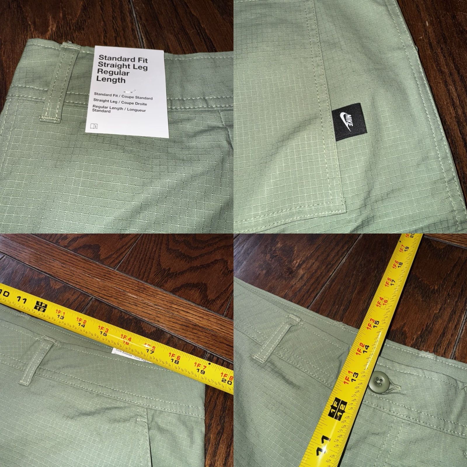 Nike Nike Club Mens Pants 38x30 Cargo Stretch FZ5765-386 Oil Green Regular Inseam 30in NWT Size US 38 / EU 54 - 9 Thumbnail