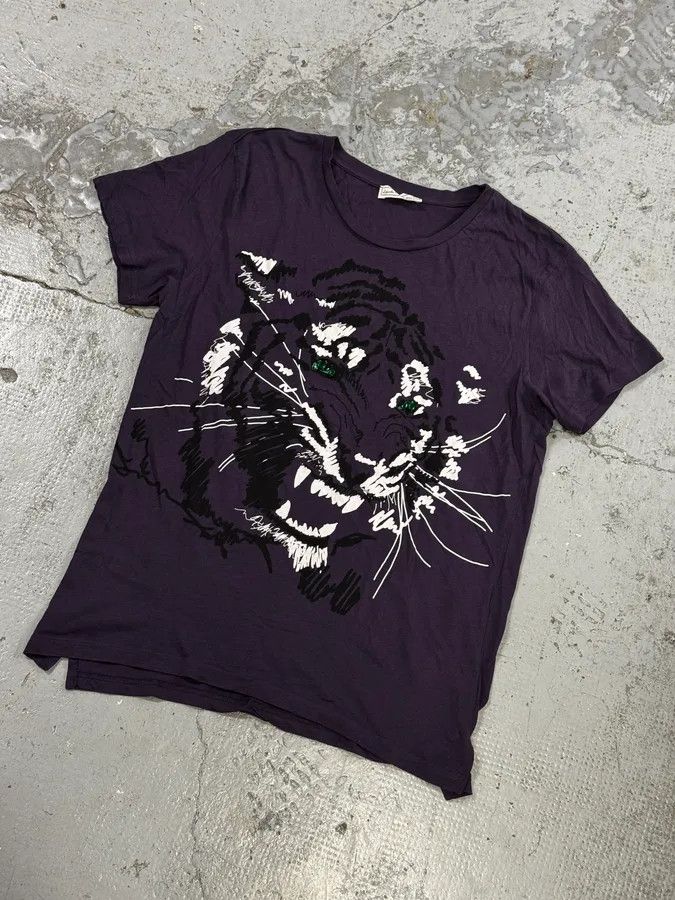 Lanvin 2010s Lanvin X H&M Purple Tiger Gems Graphic T-Shirt Size M / US 6-8 / IT 42-44 - 5 Thumbnail