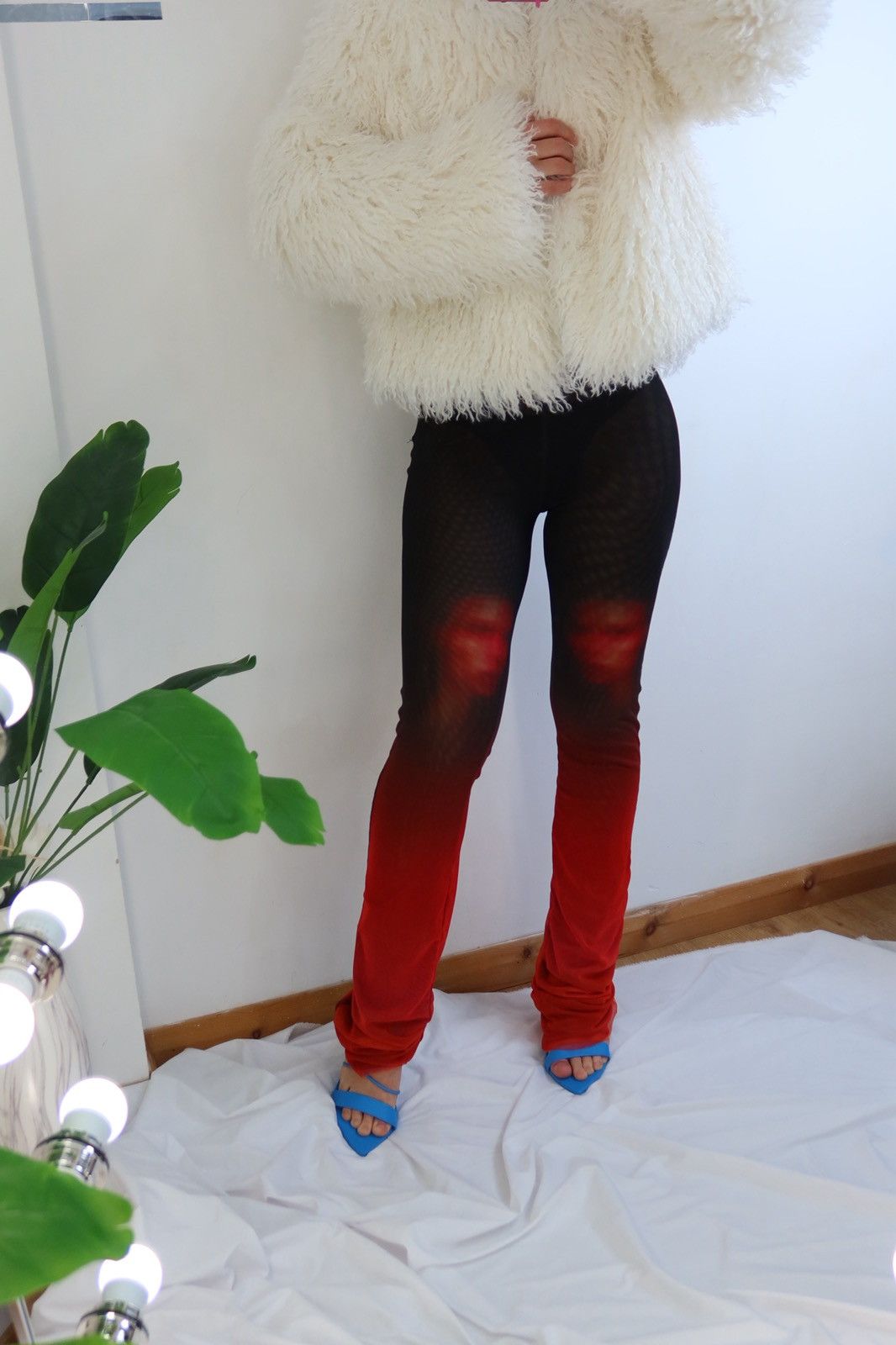 Ottolinger Leggings Mesh pants with logo jacquard waistband. Size 26" / US 2 / IT 38 - 2 Thumbnail