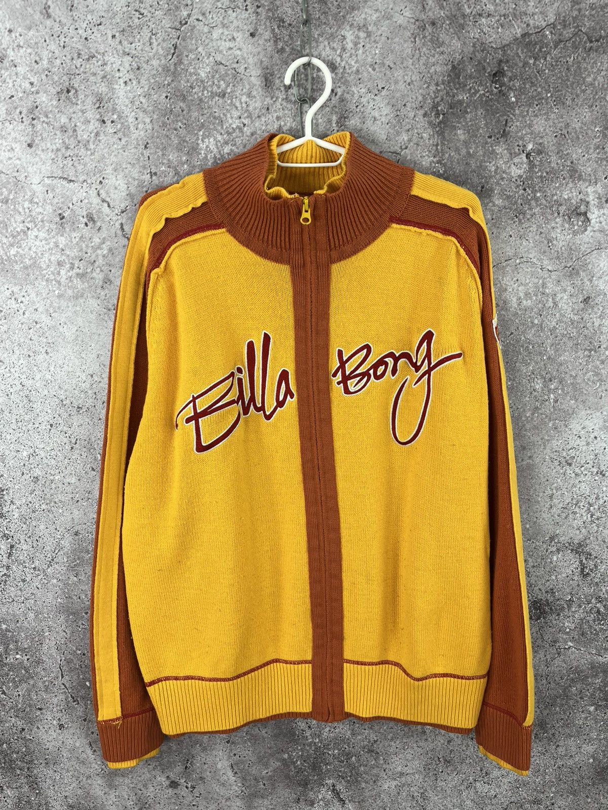 Billabong Vtg 90’s Billabong Wool Zip Sweater Knit Embroidery Big Logo Size US XL / EU 56 / 4 - 1 Thumbnail