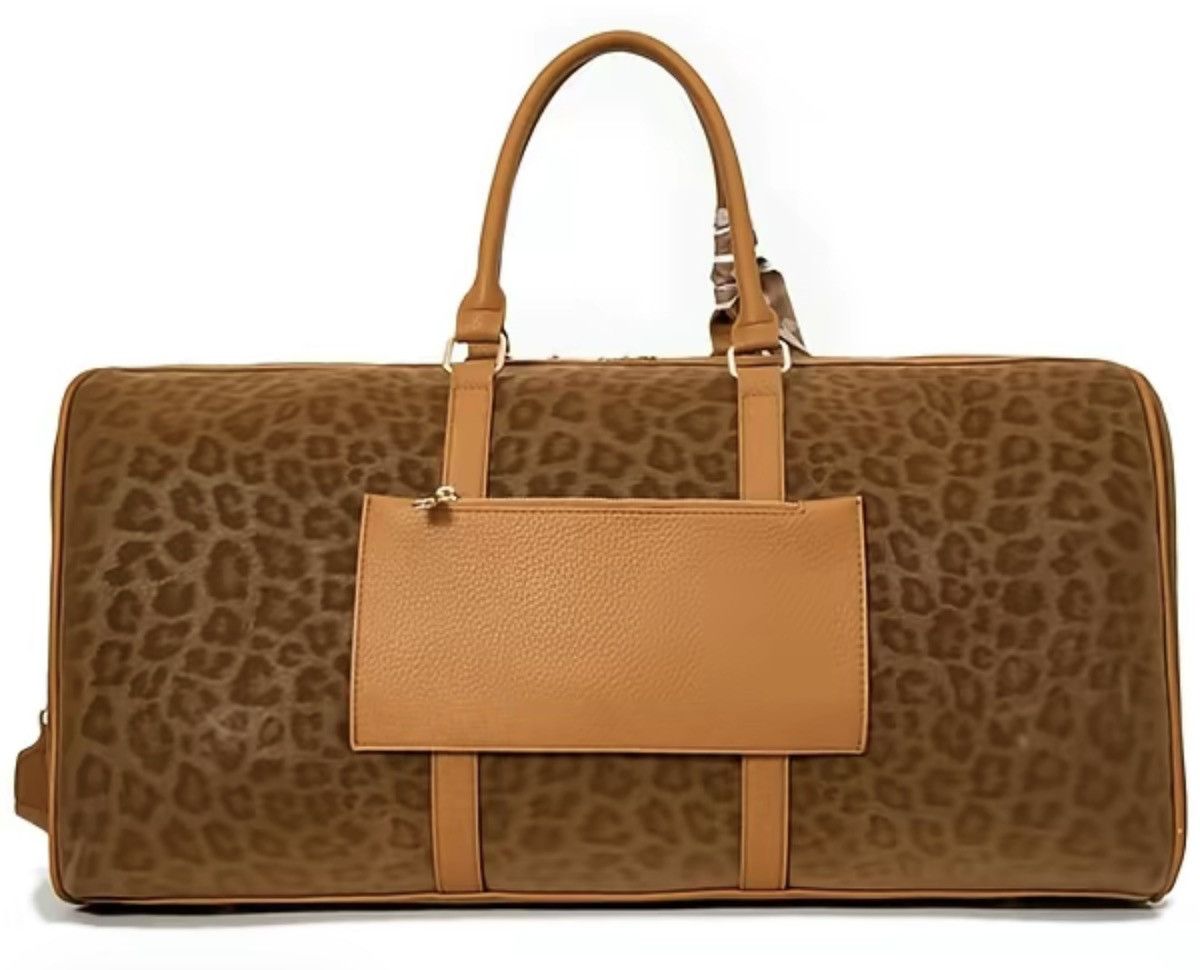 Other Leopard Print Vegan Leather Duffel / Weekender Bag Size ONE SIZE - 2 Thumbnail